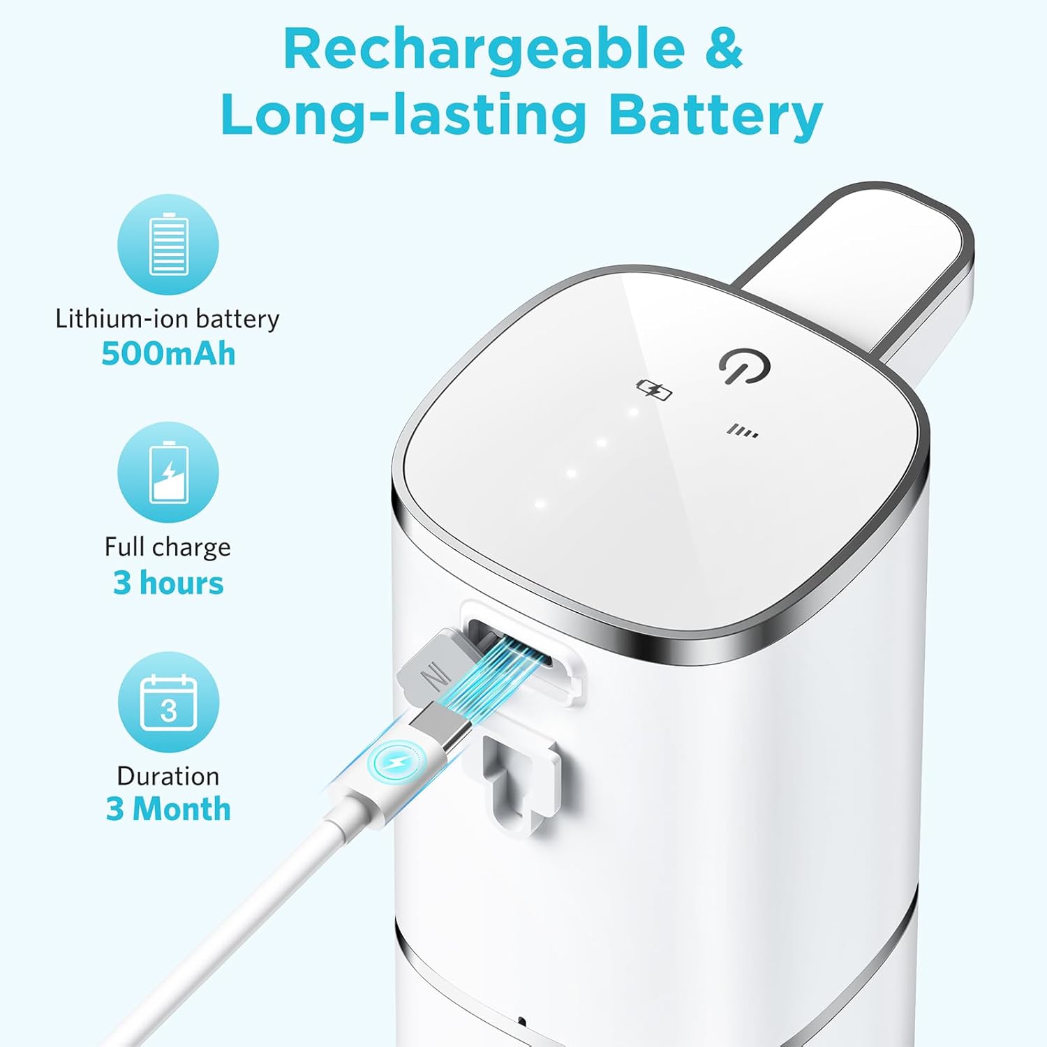 Dispenser Sapone Automatico 400ml a Muro - immagine 5