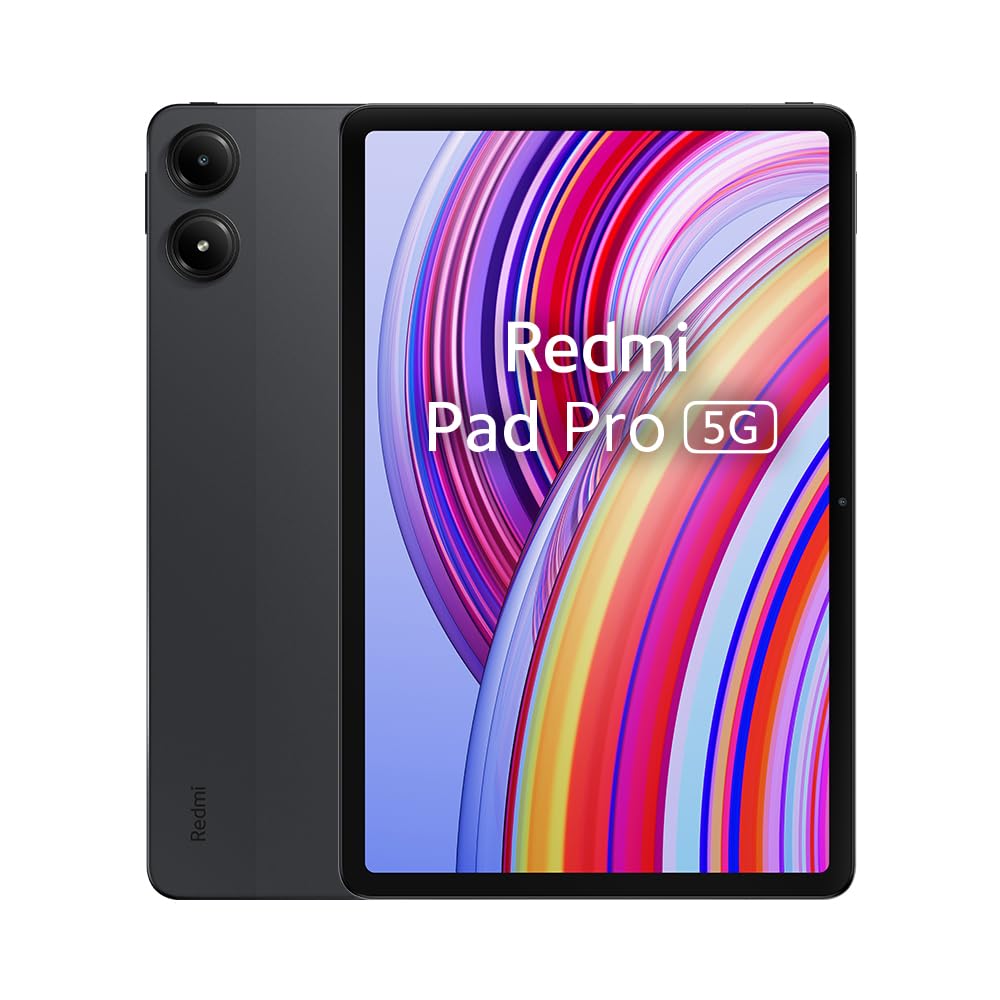 Redmi Pad Pro 5G (Tablet) 12.1" 8GB RAM-256GB ROM, Nero