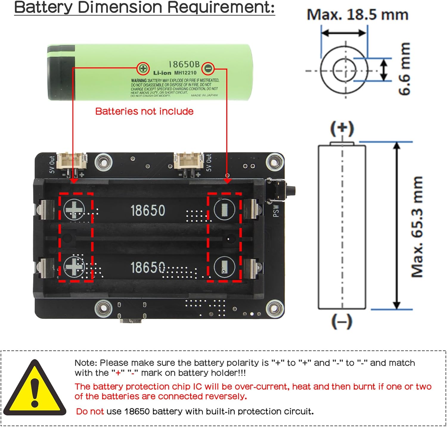 Geekworm X1200 5V UPS Shield per Raspberry Pi 5 - immagine 3