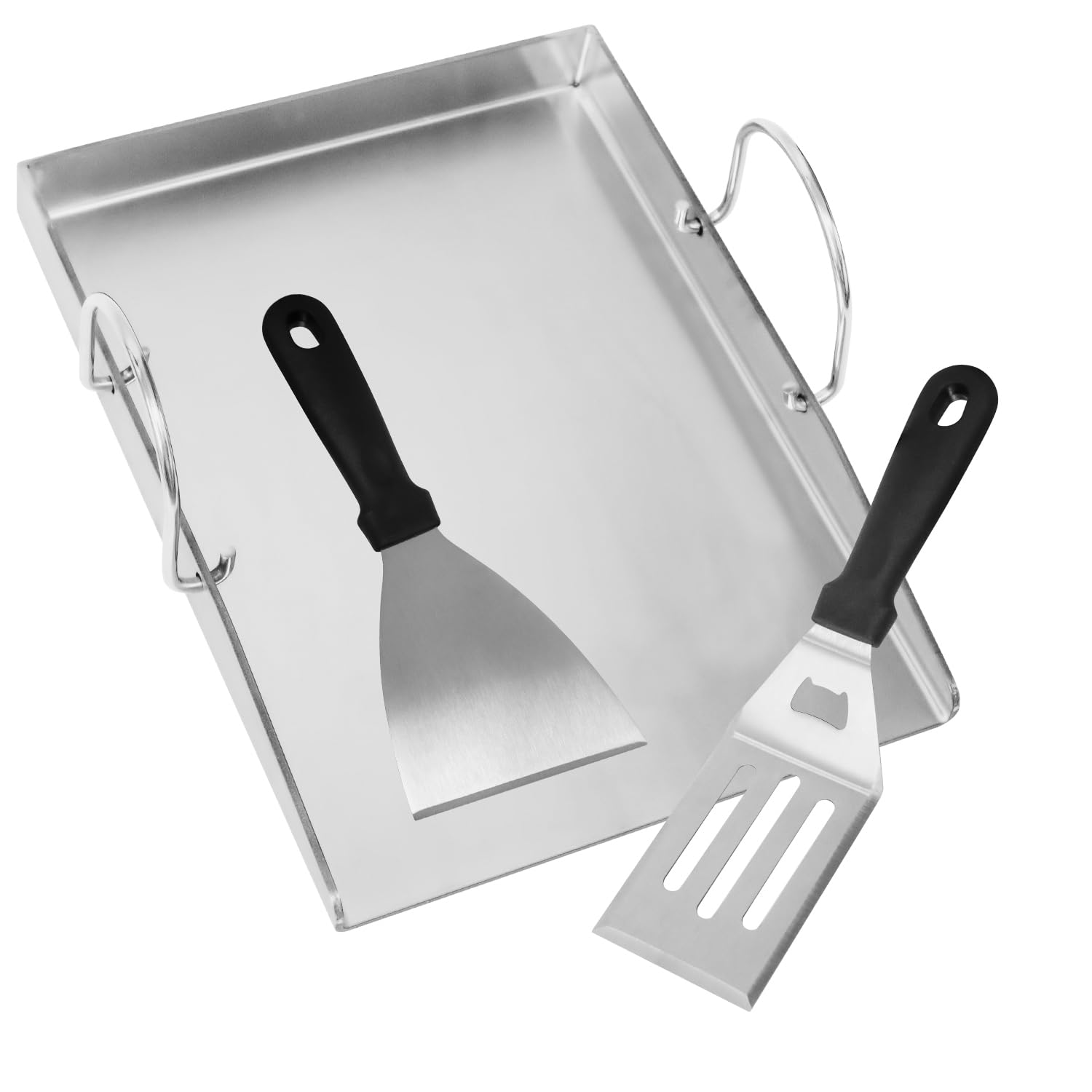 Piastra in Acciaio Inox 30x40 cm per Barbecue