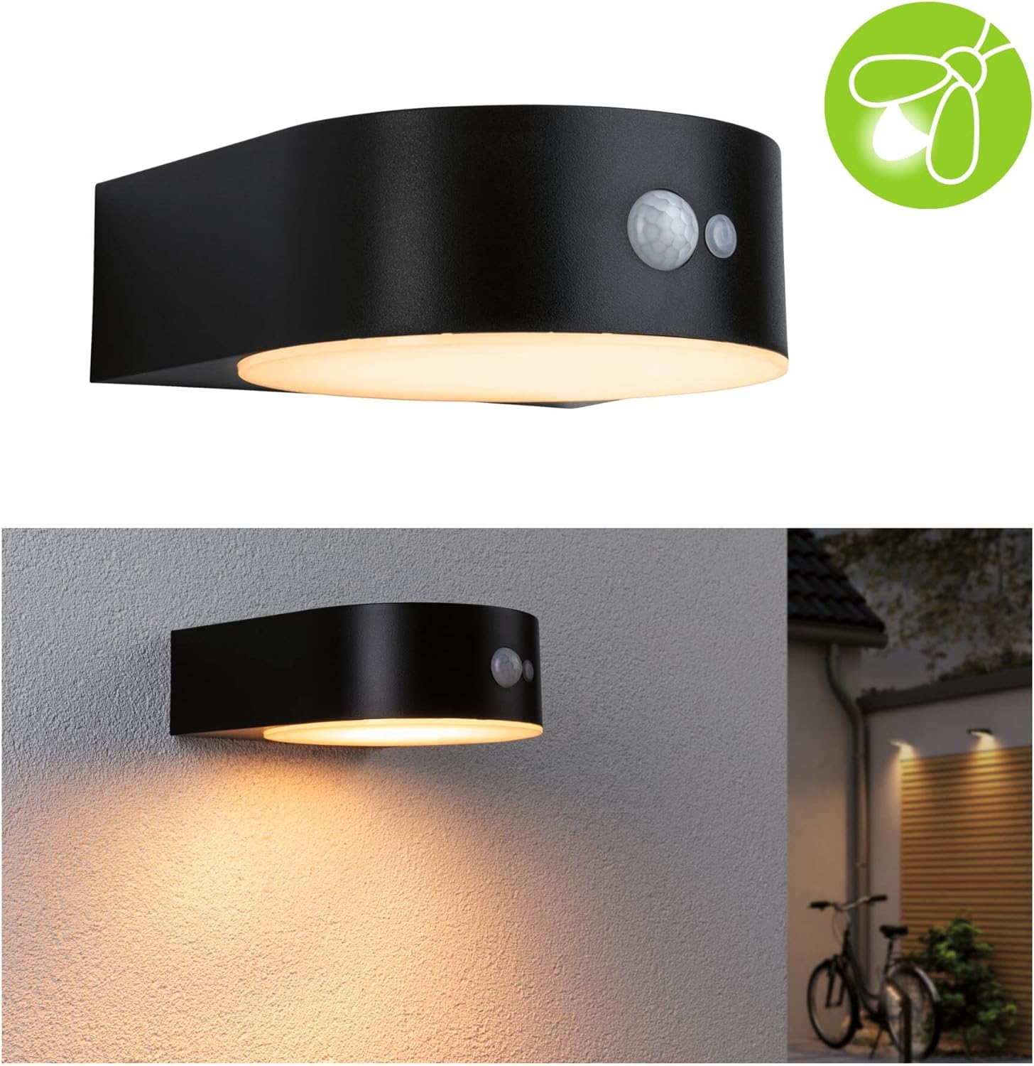 Paulmann 94730 Lampada Solare LED Parete Eileen, Nera - immagine 7