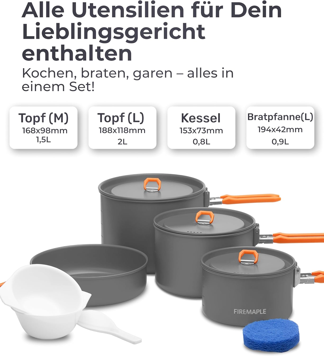 Fire-maple Feast Camping Set Stoviglie - immagine 3