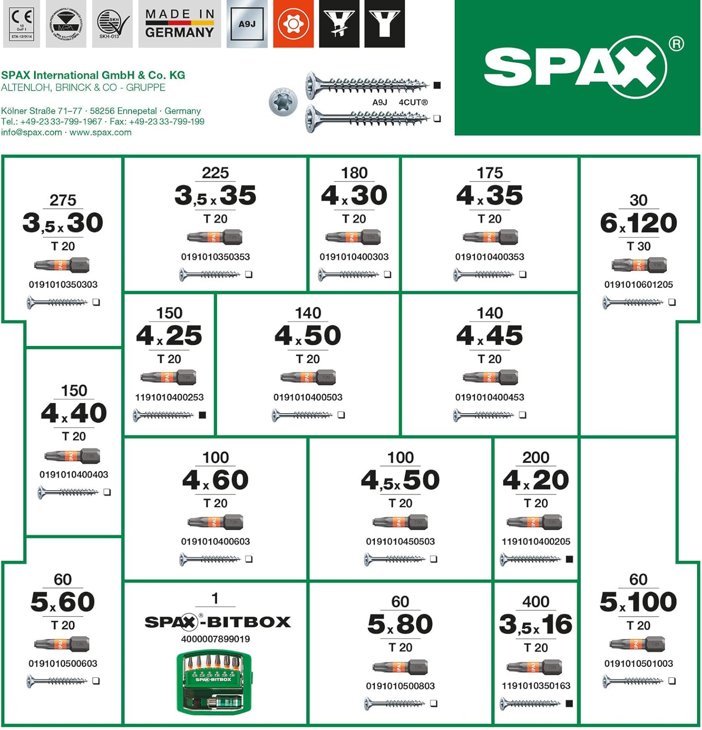Spax - Kit Valigetta L-Boxx WIROX A3J - immagine 5