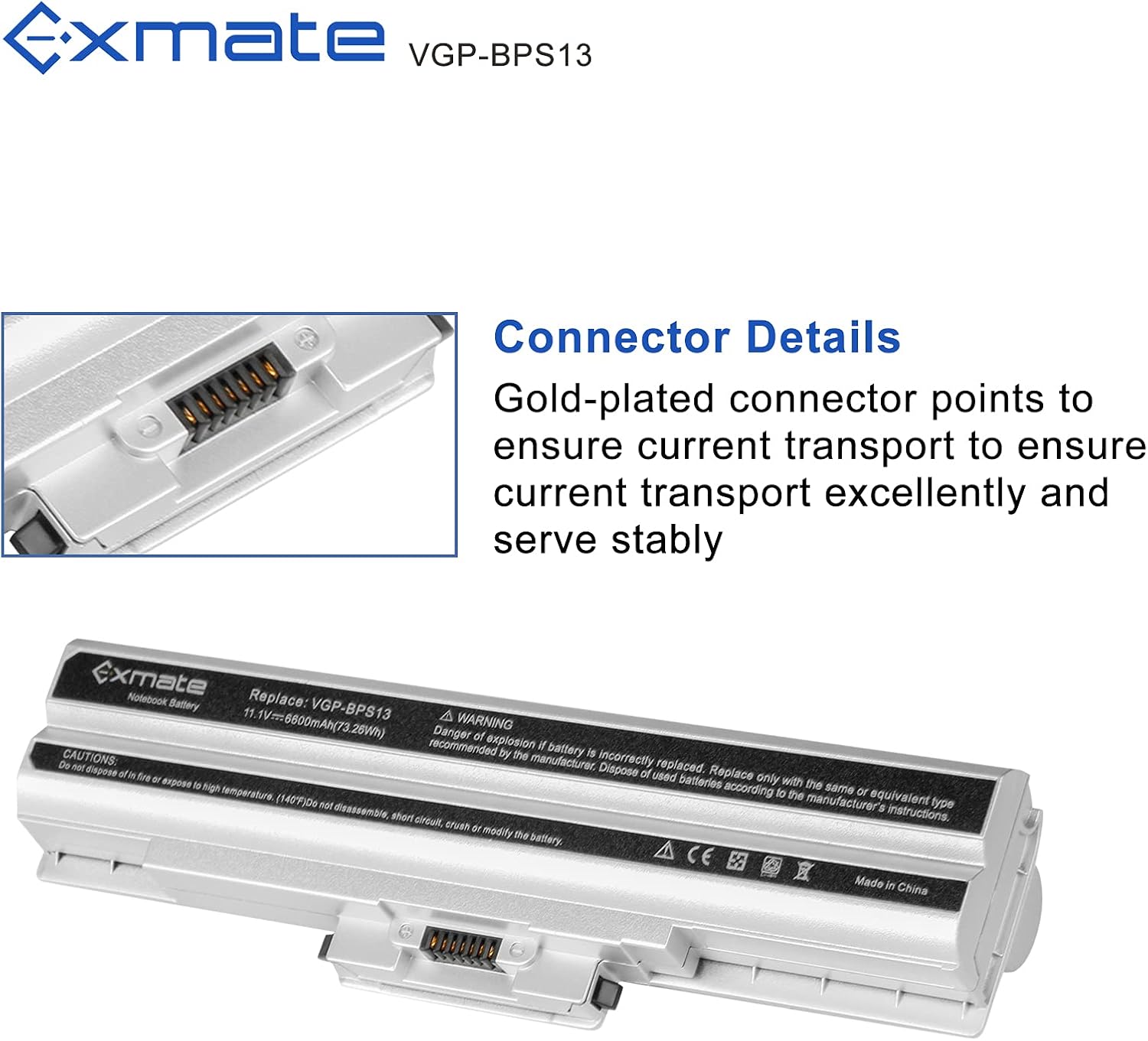 Exmate Batteria 6600mAh per VAIO VGN-FW SR AW - immagine 3