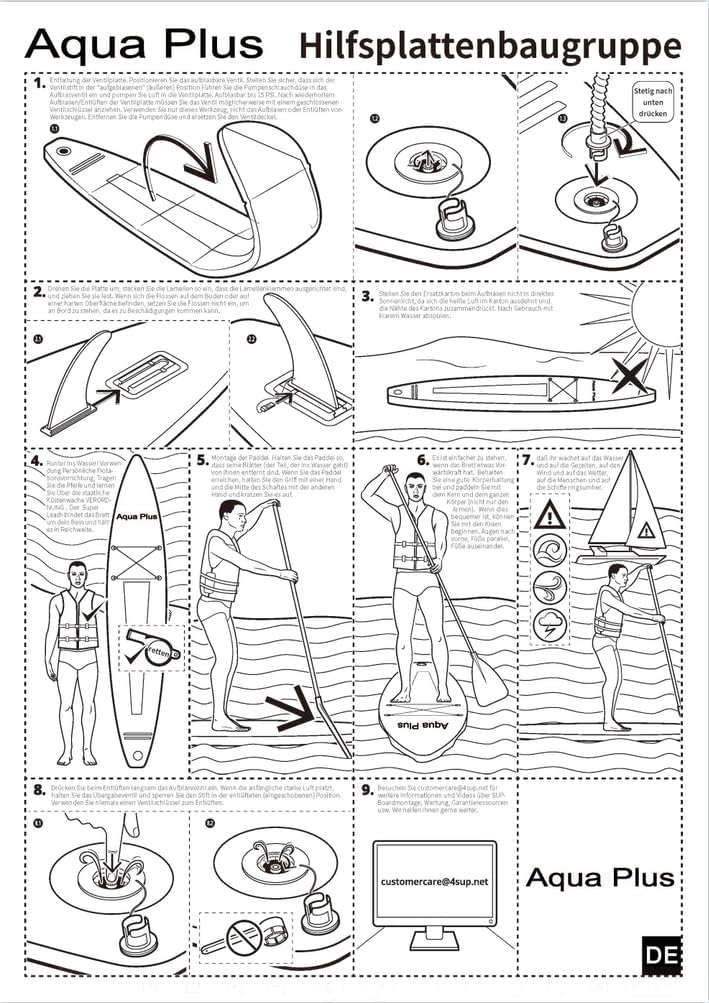 Aqua Plus SUP Gonfiabile 15cm Spessore - immagine 8