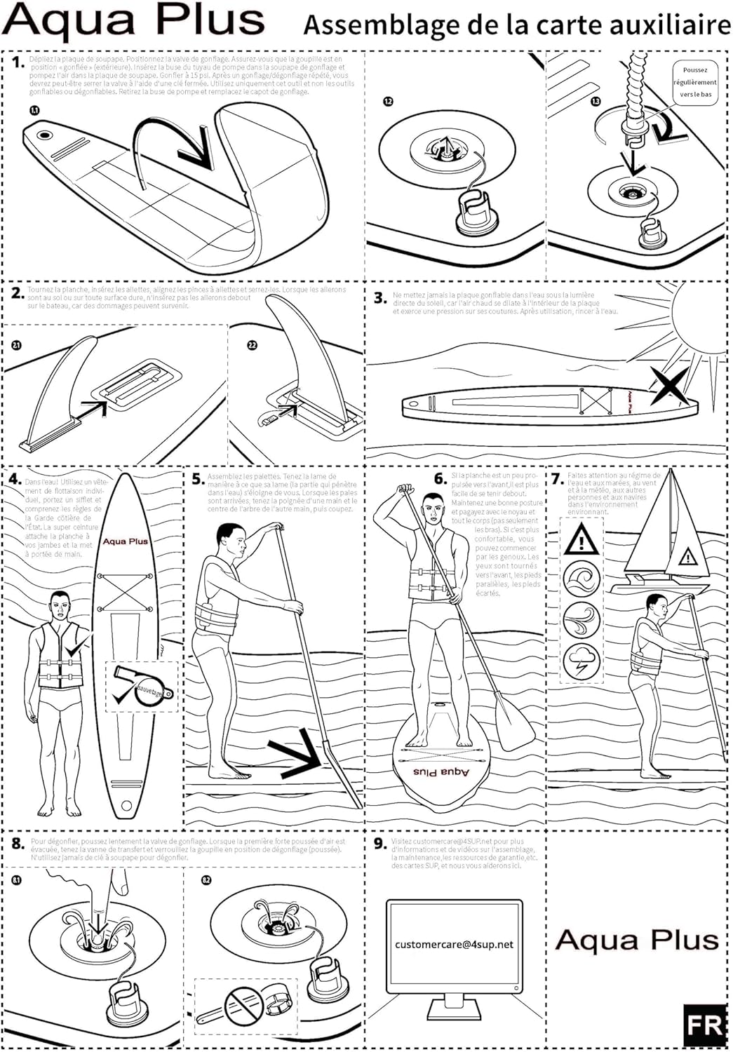 Aqua Plus SUP Gonfiabile 15cm Spessore - immagine 9