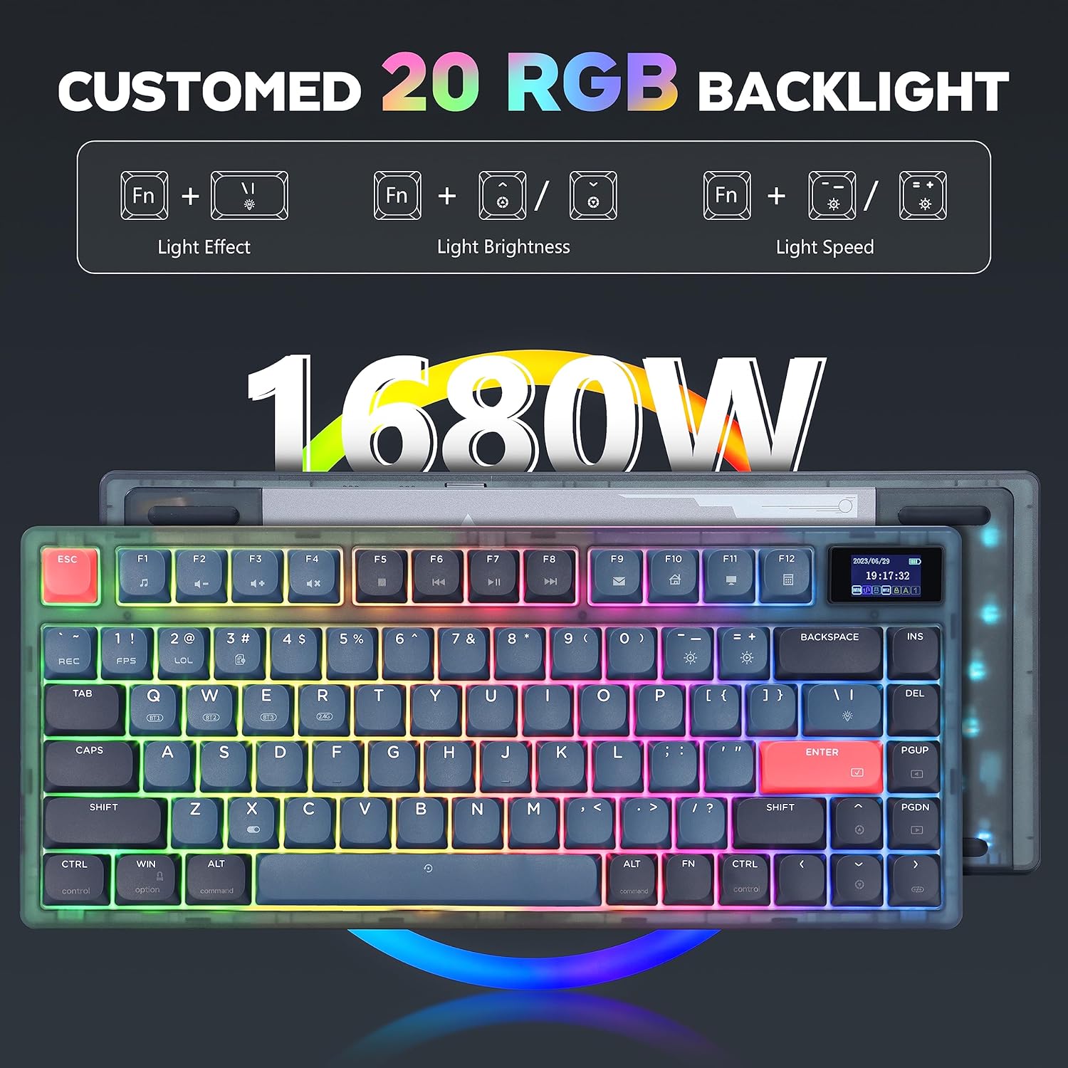 Attack Shark AK832PRO Tastiera Meccanica 75% TKL RGB - immagine 3