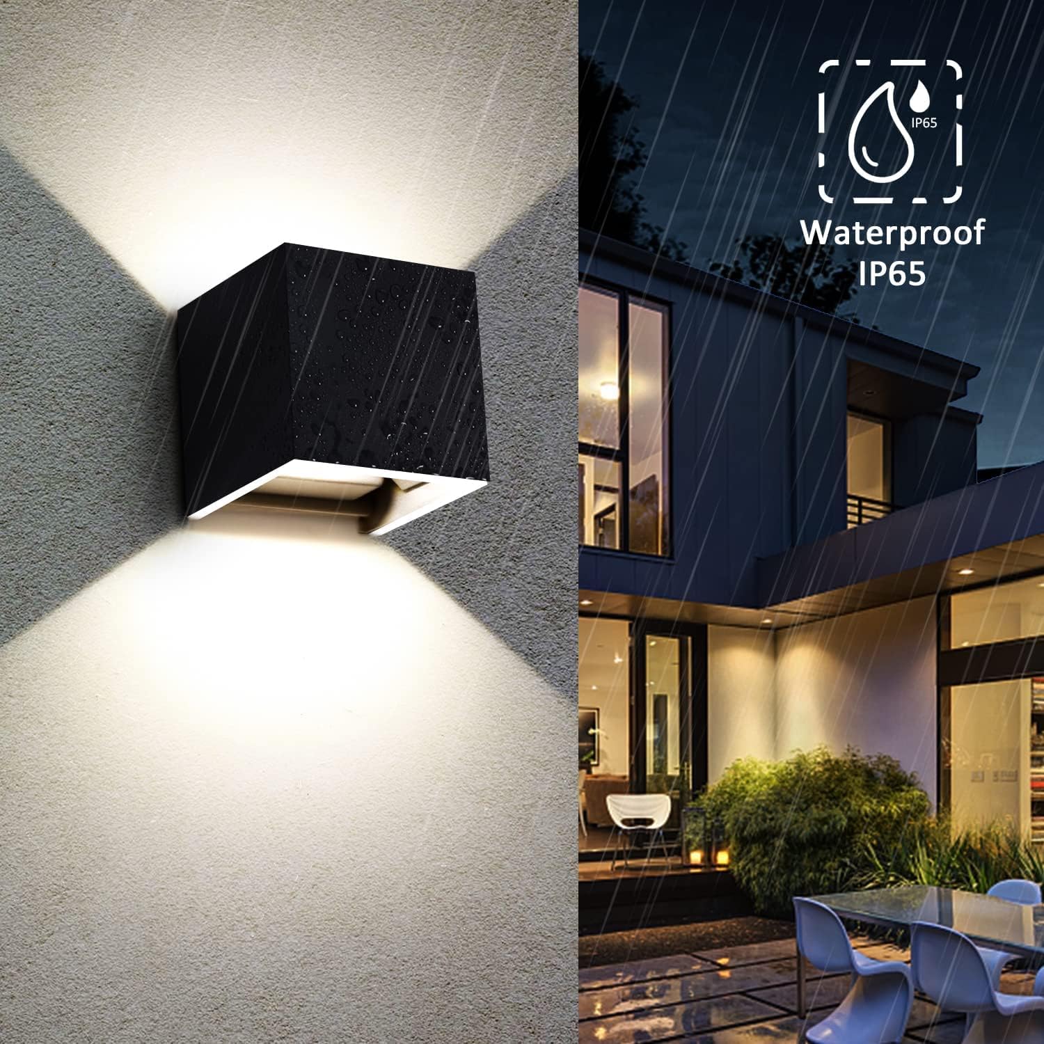 Applique da Parete Esterno/Interno 12W 4000K (8 Pezzi) - immagine 4