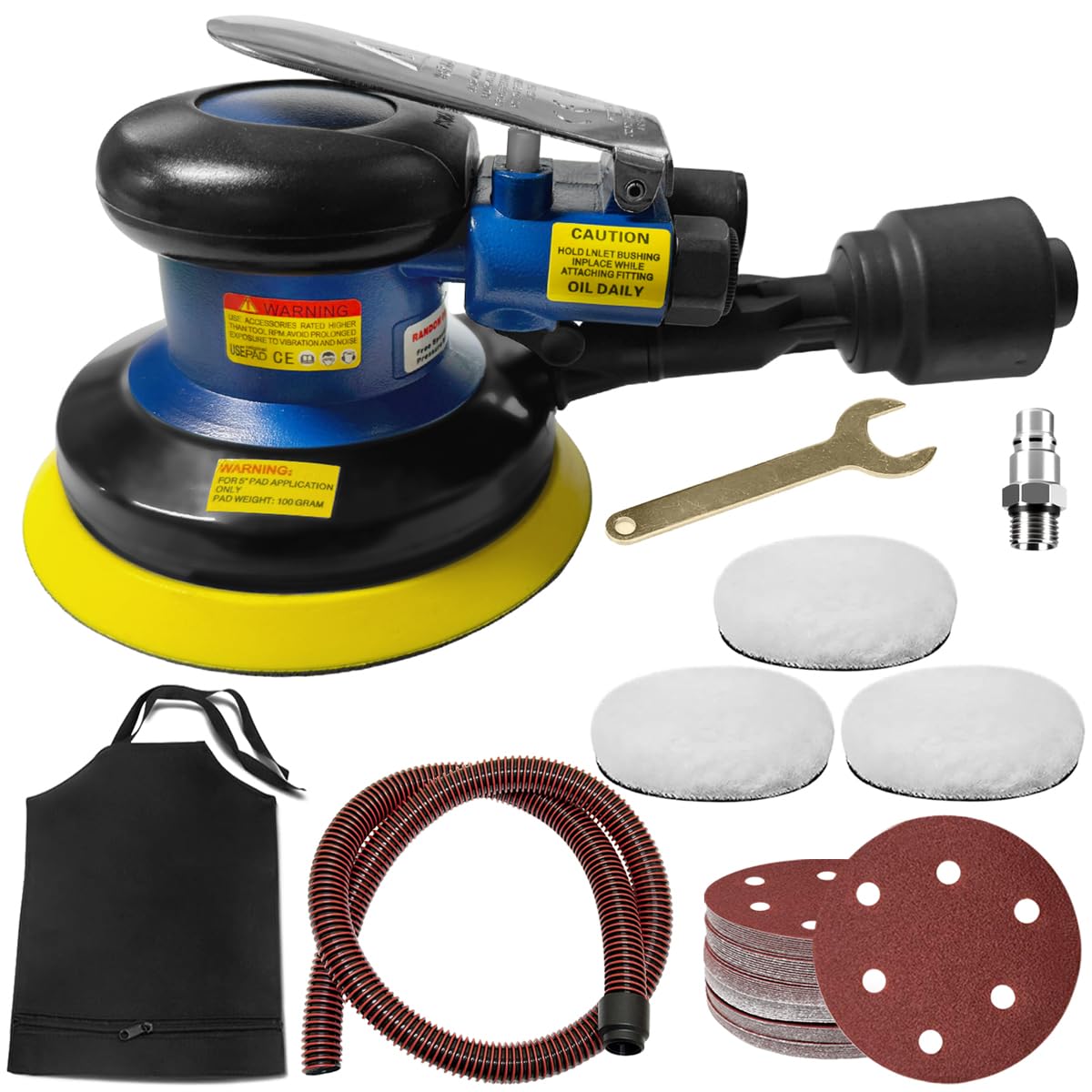 Eumayes Levigatrice Rotorbitale Pneumatica 125mm 13500 RPM