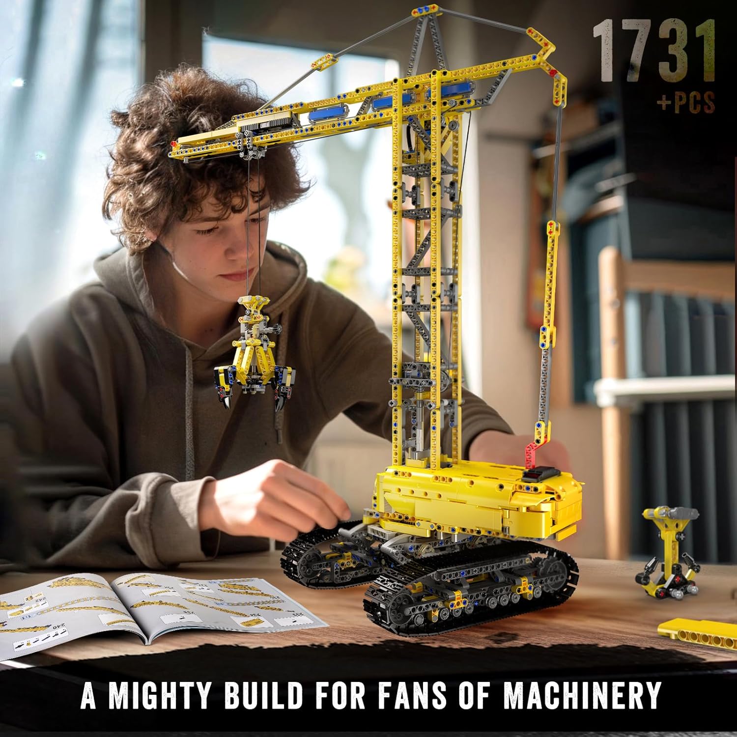 Mould King 17059 - Gru a Torre Tecnologia 1731 Pezzi - immagine 5