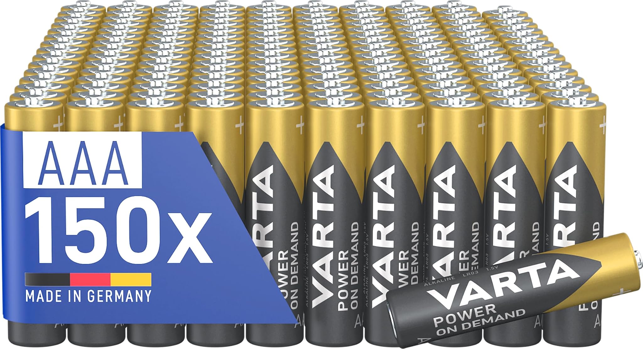Varta Batterie AAA Alcaline 1.5V - Confezione da 150