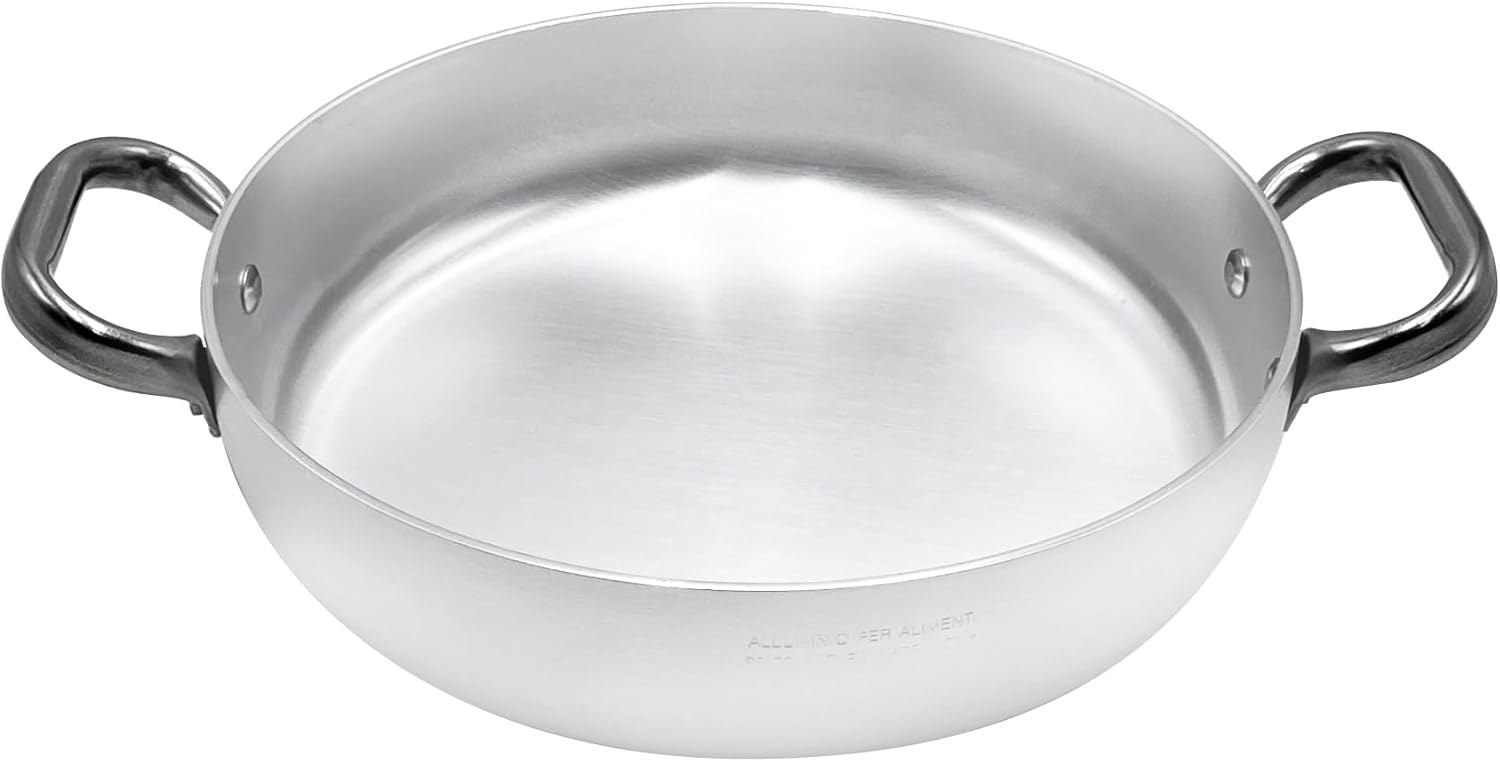 Pentole Agnelli Tegame Professionale 50cm con 2 Maniglie