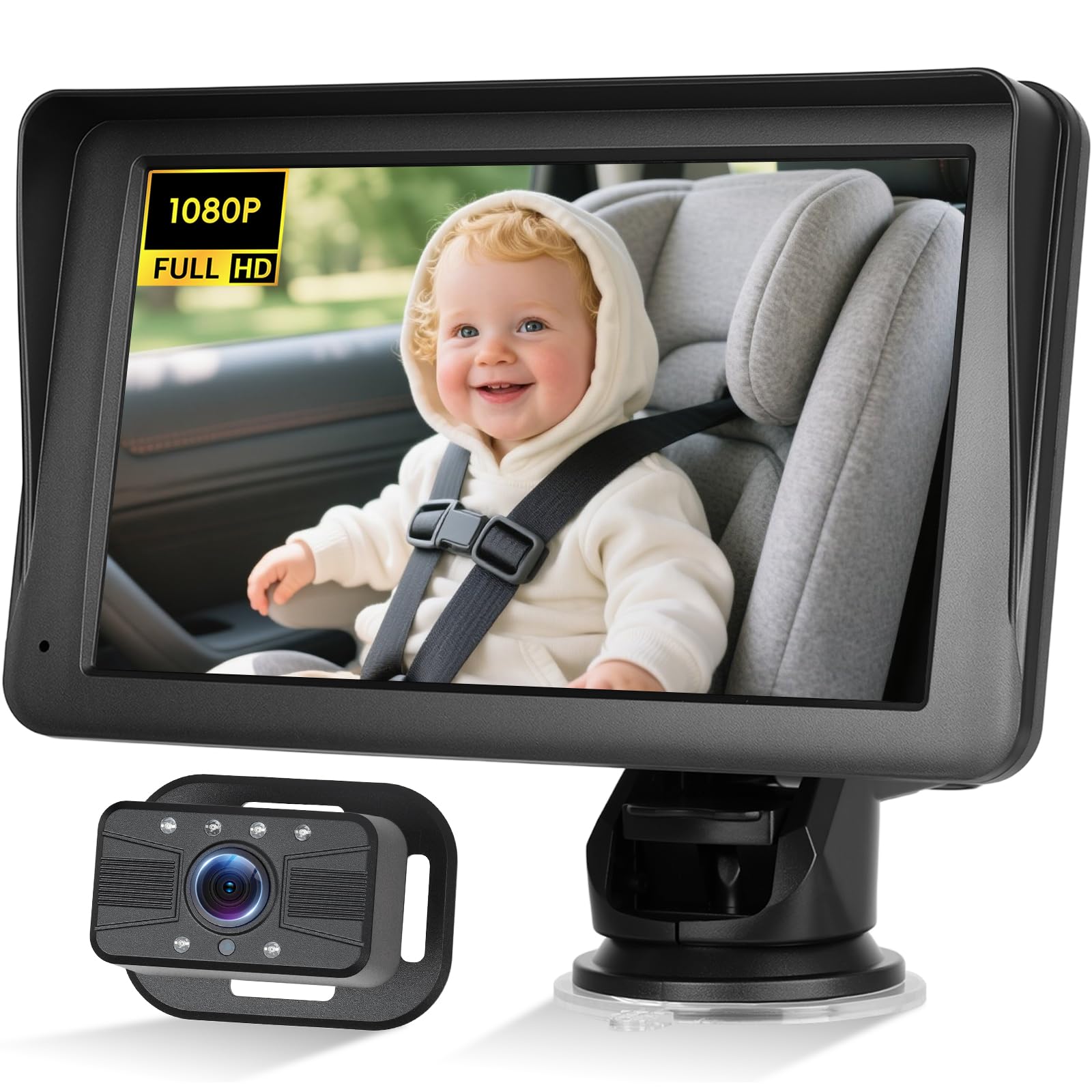 Baby Monitor Auto con Touchscreen IPS 7 Pollici