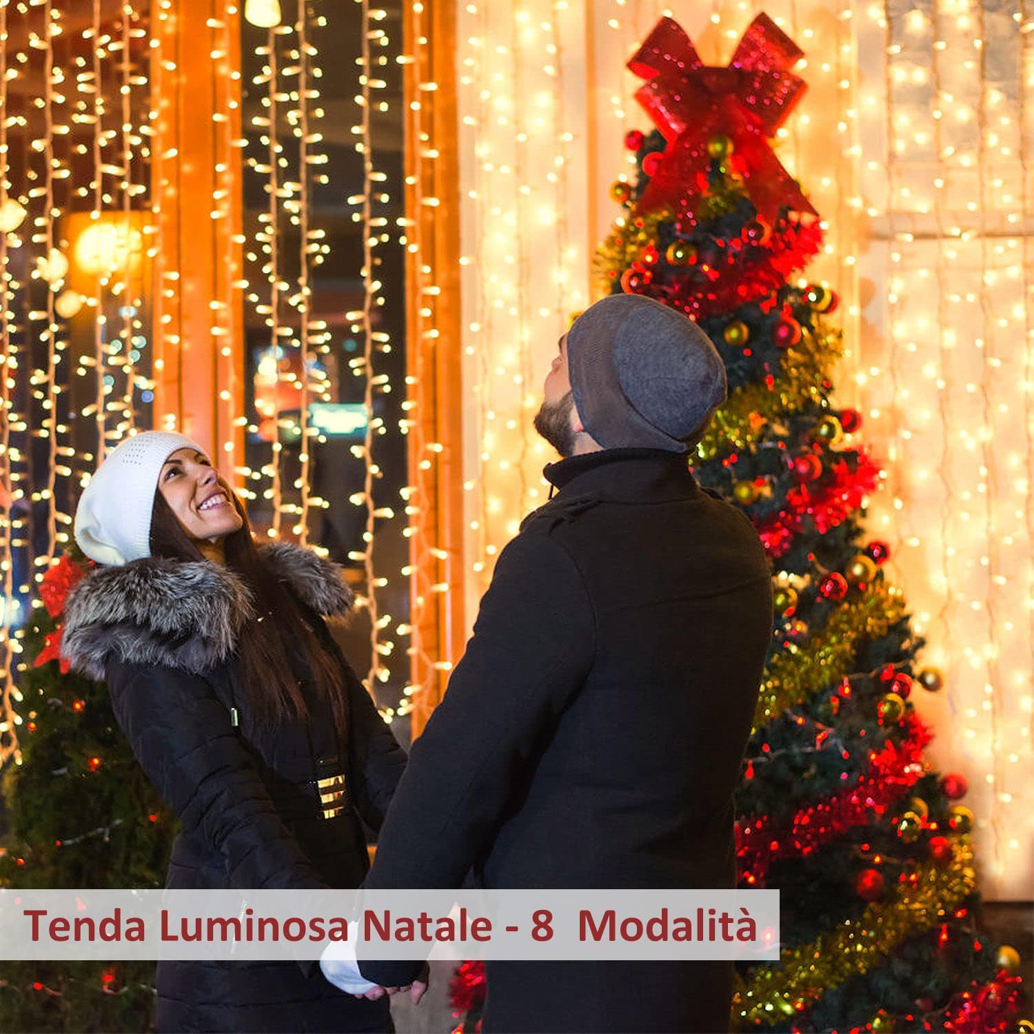 Zorela Tenda Luminosa Natale 600 LED 6Mx3M IP44 - immagine 4