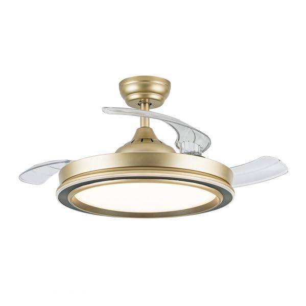 Ventilatore DC Picolo 72W, 6226 LM oro/nero