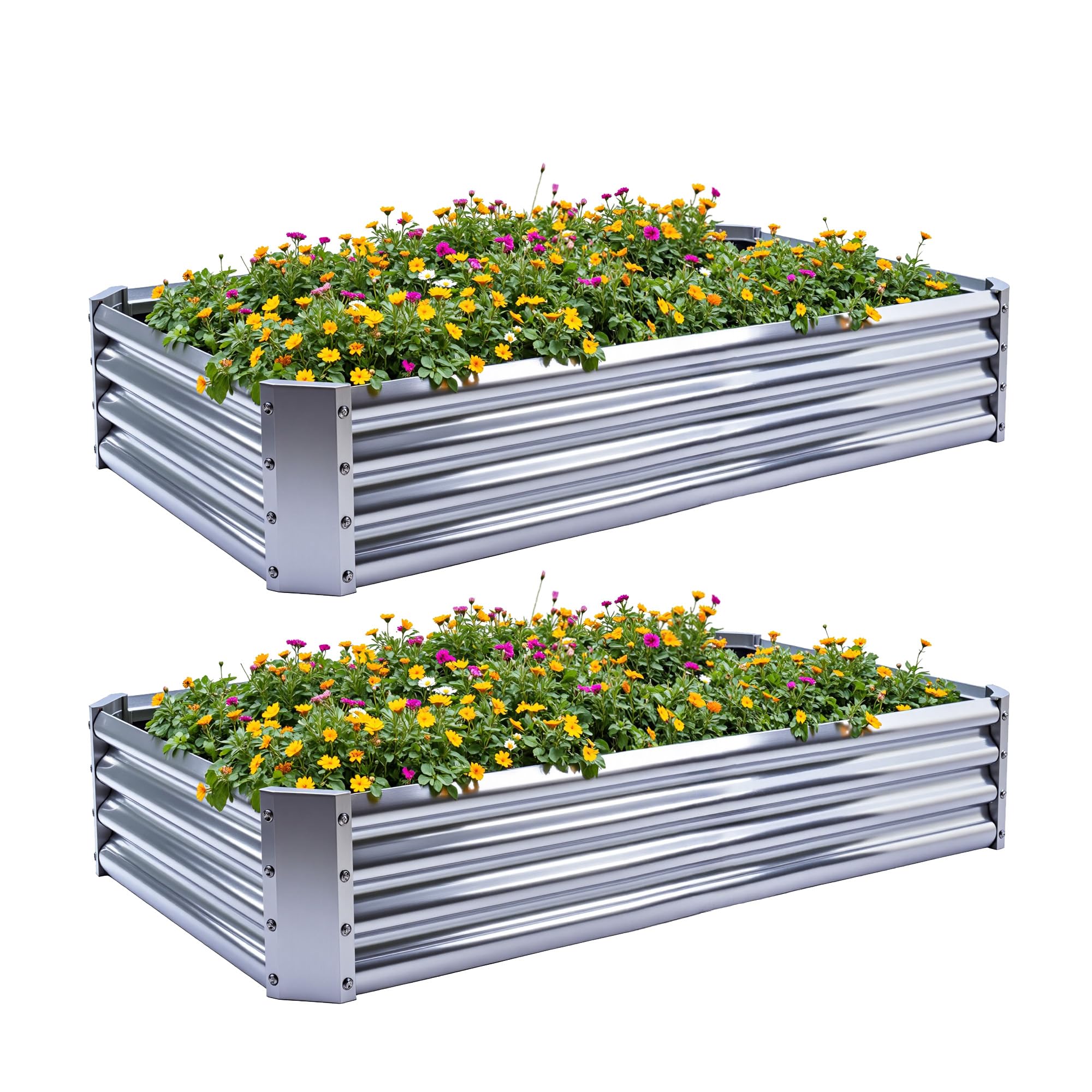 KINI MOX Letto per Orto Rialzato (Rectangle, 4x3x1 FT)