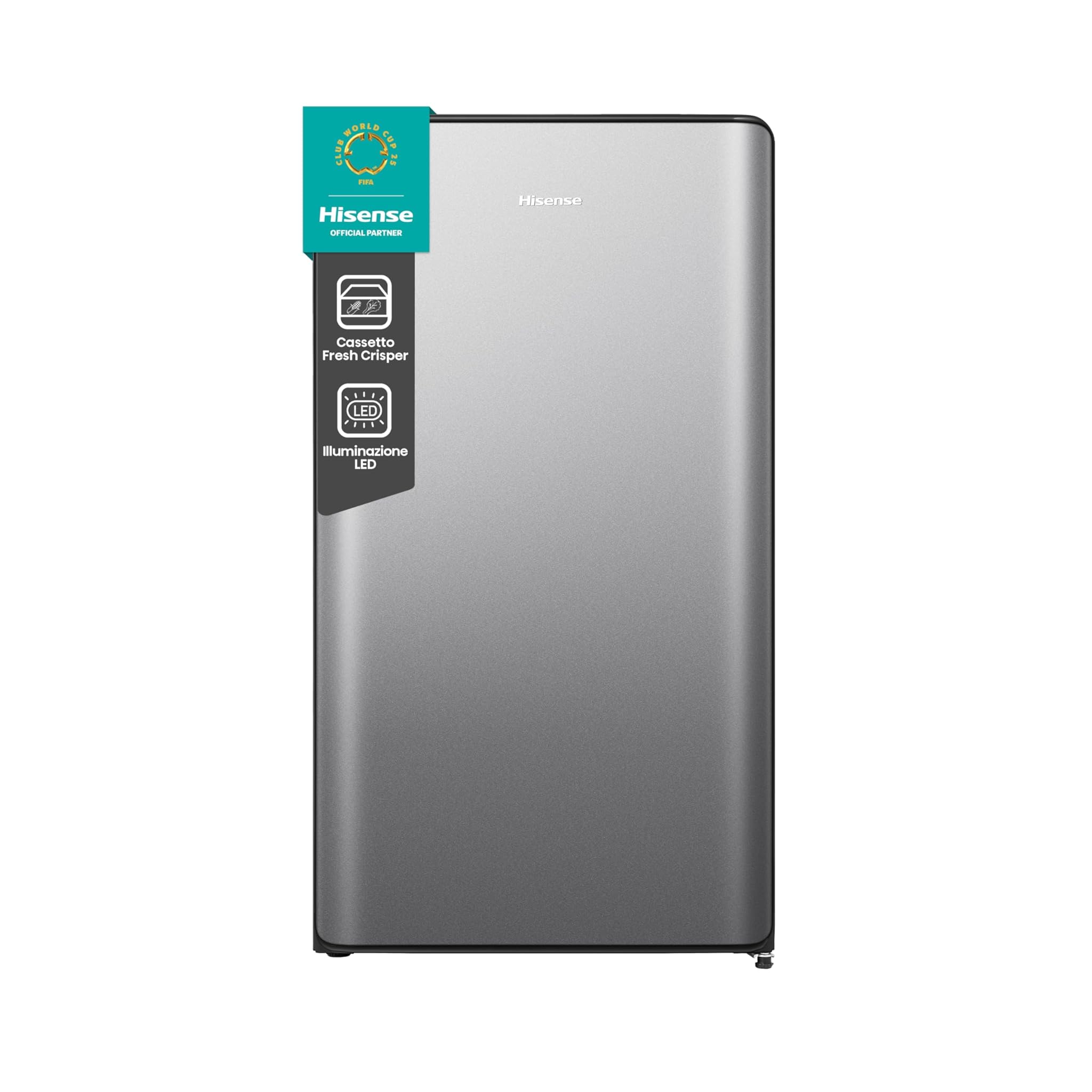 Hisense RR106D4CDE Frigorifero Monoporta 82L, Silver