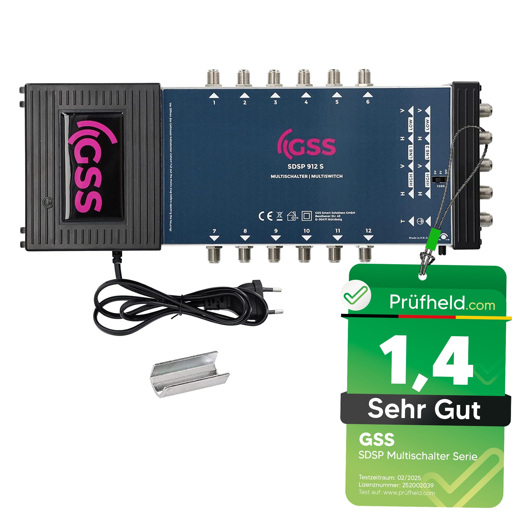 GSS Multiswitch 9/12 per 12 Abbonati e 2 Satelliti