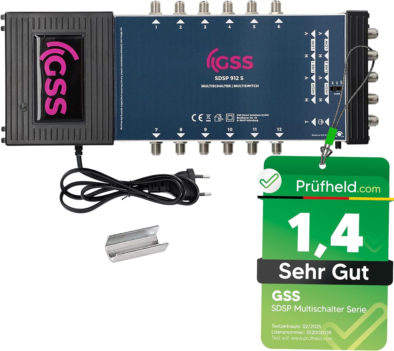 GSS Multiswitch 9/12 per 12 Abbonati e 2 Satelliti - immagine 1