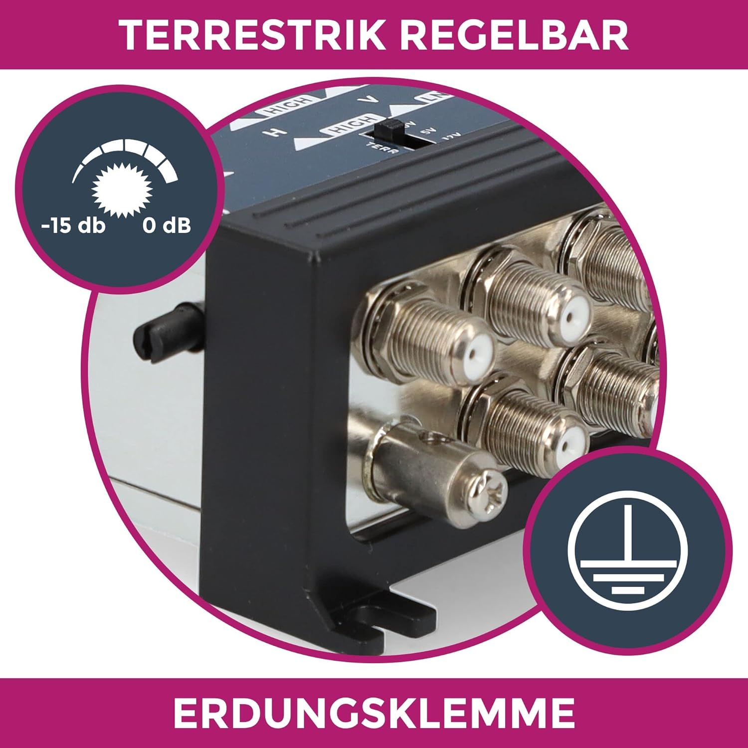 GSS Multiswitch 9/12 per 12 Abbonati e 2 Satelliti - immagine 5