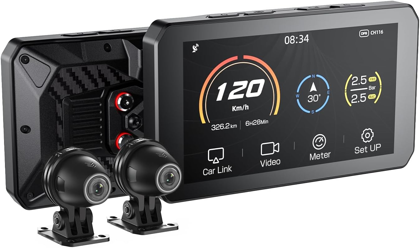 AIO-5 Lite Motorcycle Carplay Android Auto GPS 5" LCD - immagine 1