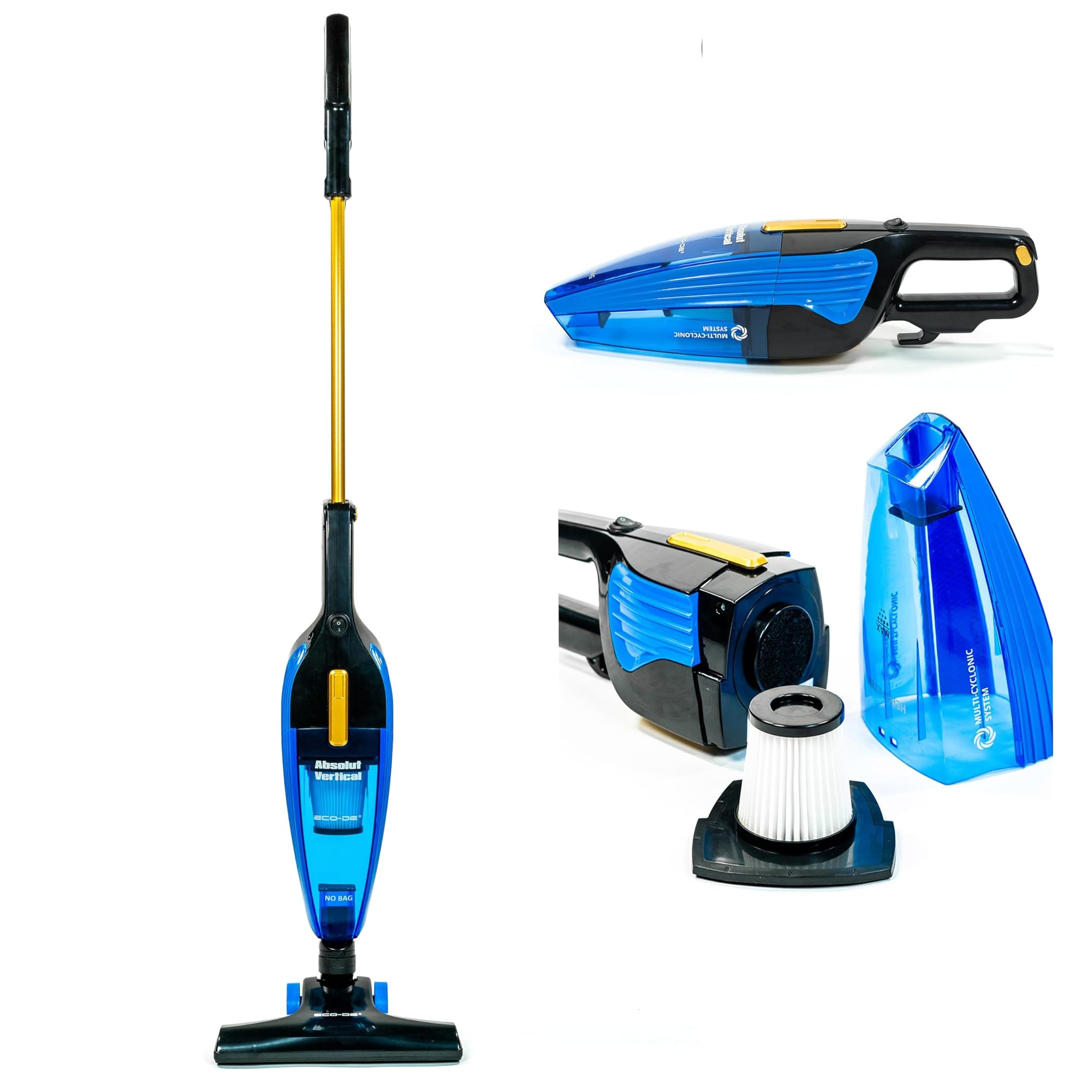 ECODE Aspirapolvere con Filo 800W Senza Sacco