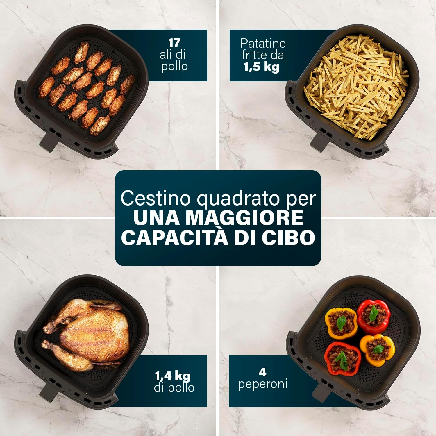 Princess Friggitrice ad Aria Digitale 6,5 L, Nera - immagine 6