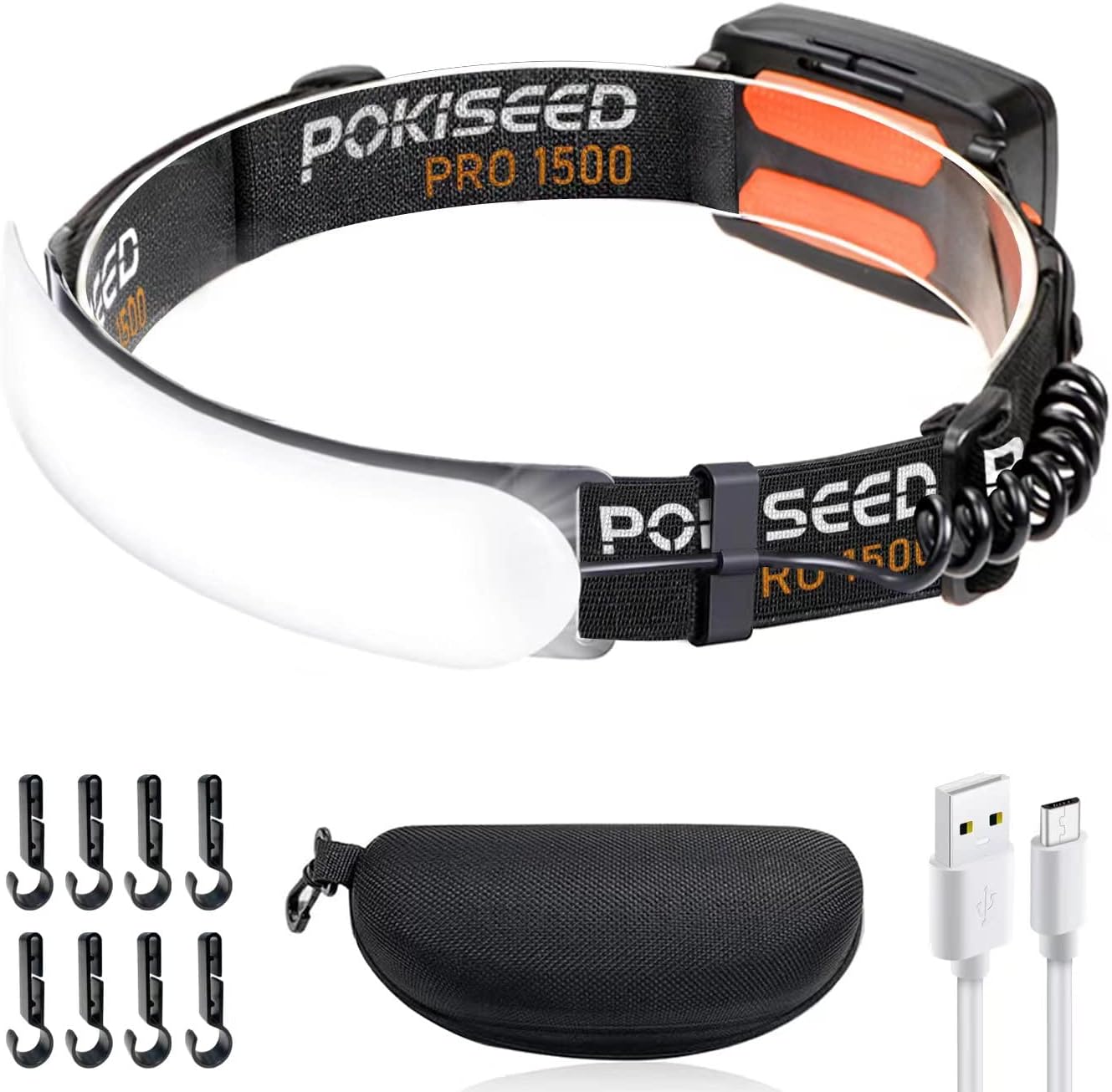 Pokiseed Faro LED Ricaricabile 1500 Lumen - immagine 1