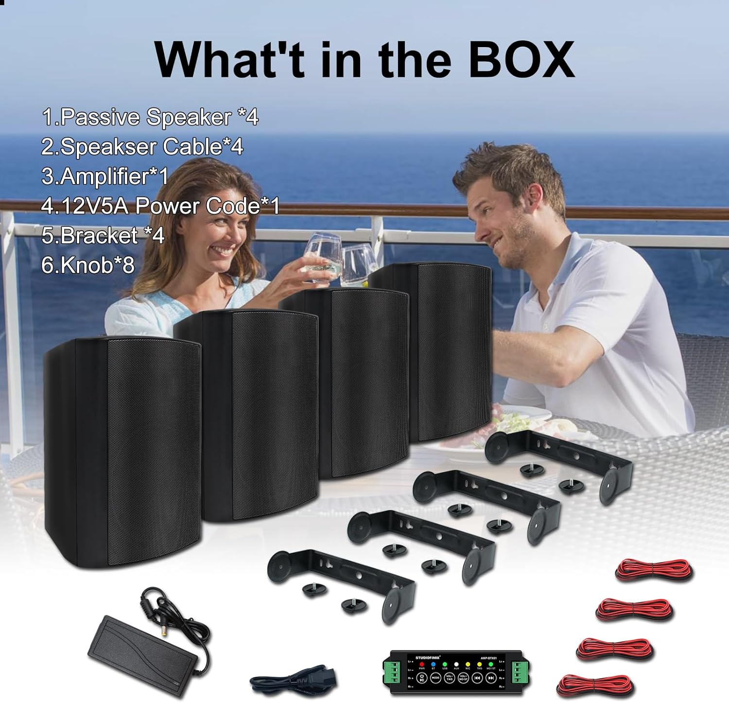 Studiofinix Altoparlanti 5.25" 600W Interni/Esterni - immagine 7