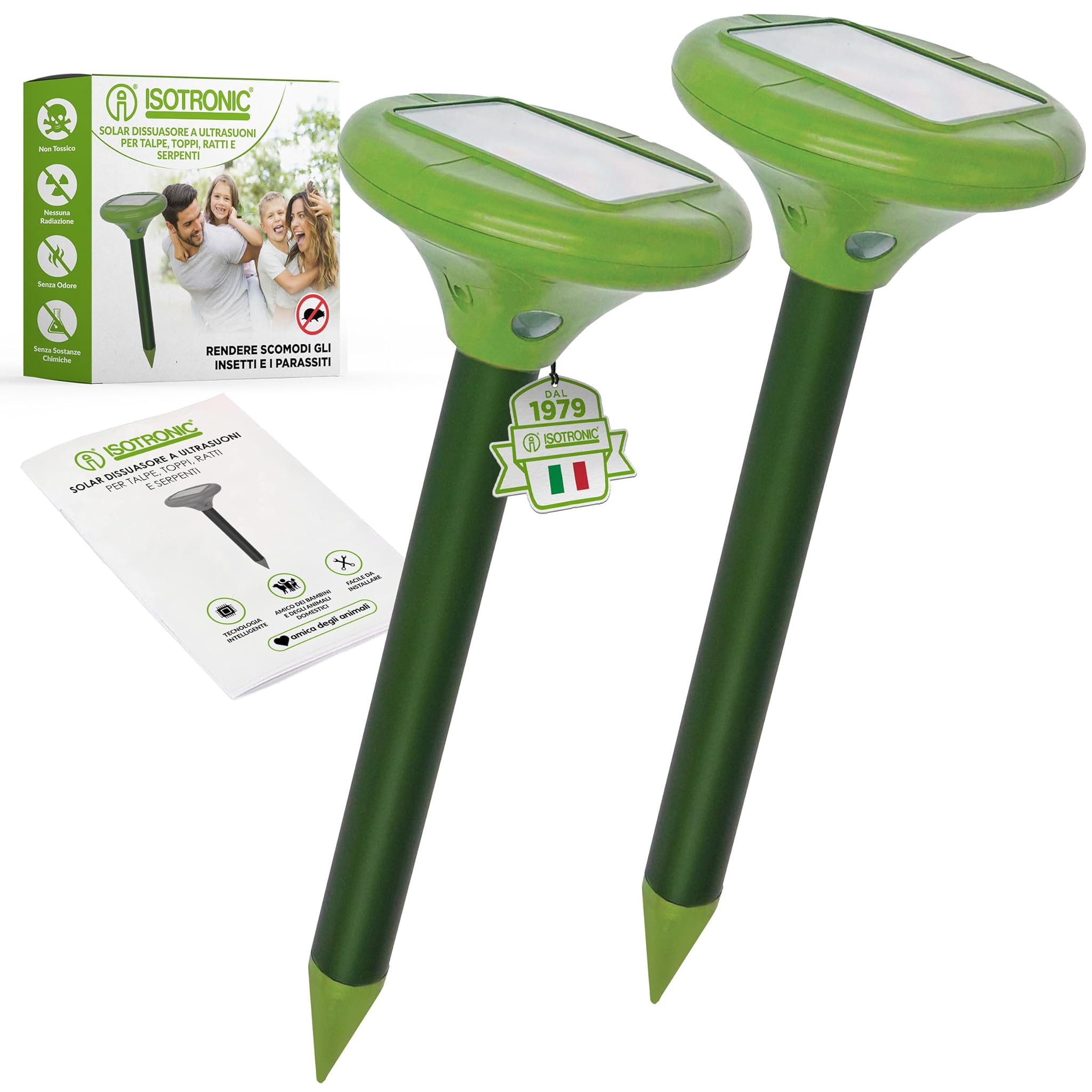 Isotronic Deterrente Talpa LED Solare (2 pezzi)