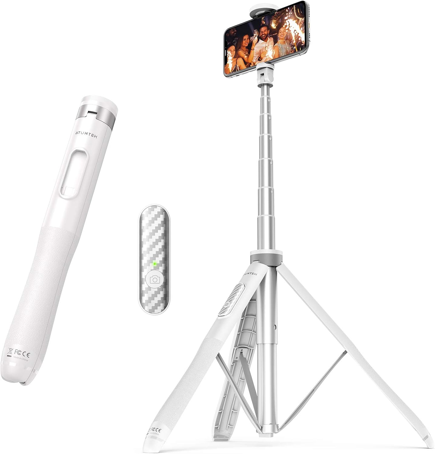 Atumtek Asta Selfie Treppiede 51'' Alluminio - immagine 1
