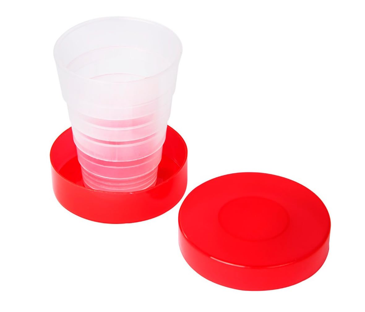 Generico Bicchiere Pieghevole Bicchiere Apri e Chiudi 120ml Pieghevole da Viaggio Bicchieri Portatile Richiudibili Bicchieri Ripiegabile Riutilizzabile per Adulti e Bambini