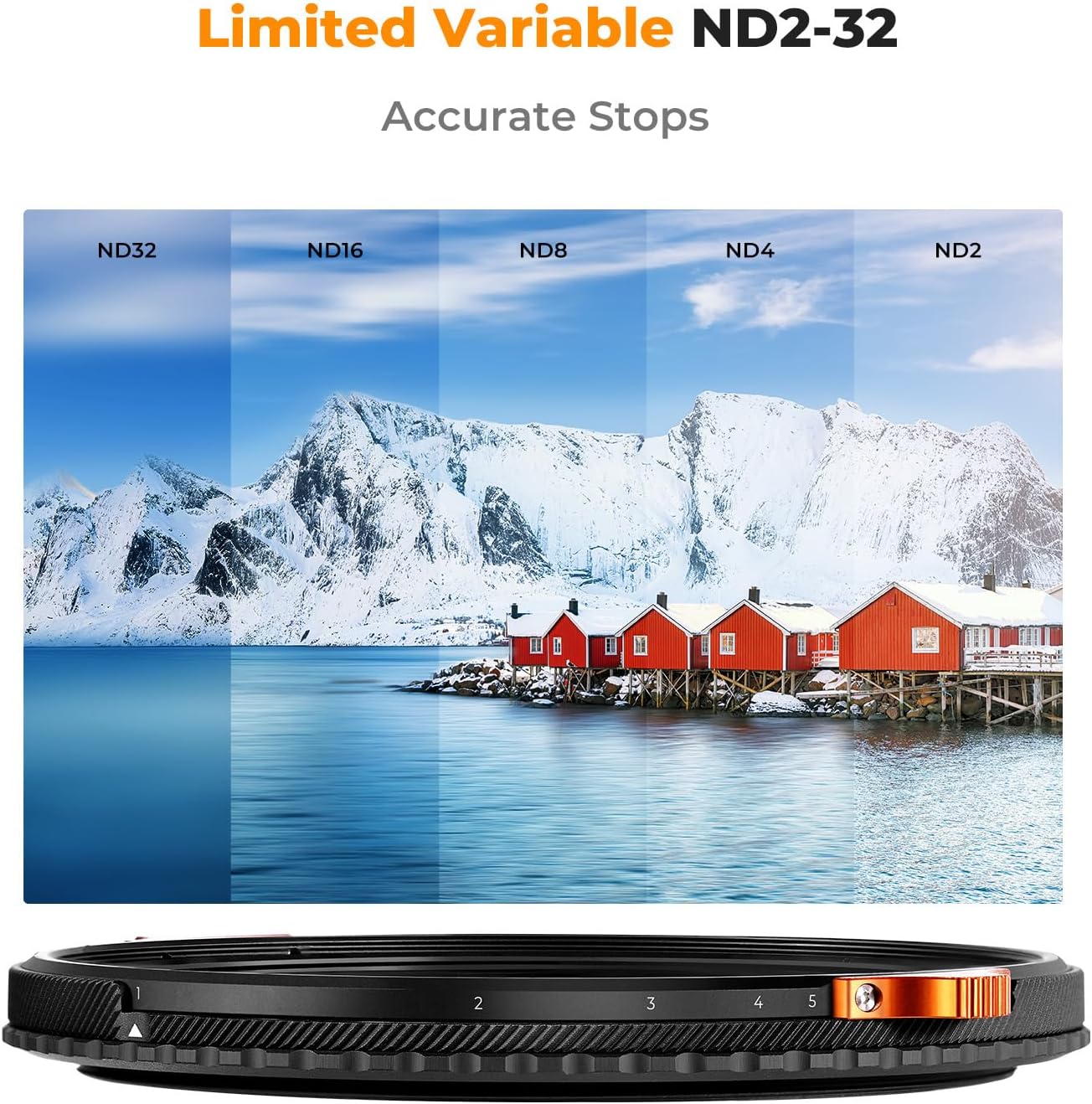 K&f Concept Nano-X Filtro Variabile ND2-32 & CPL 55mm - immagine 5