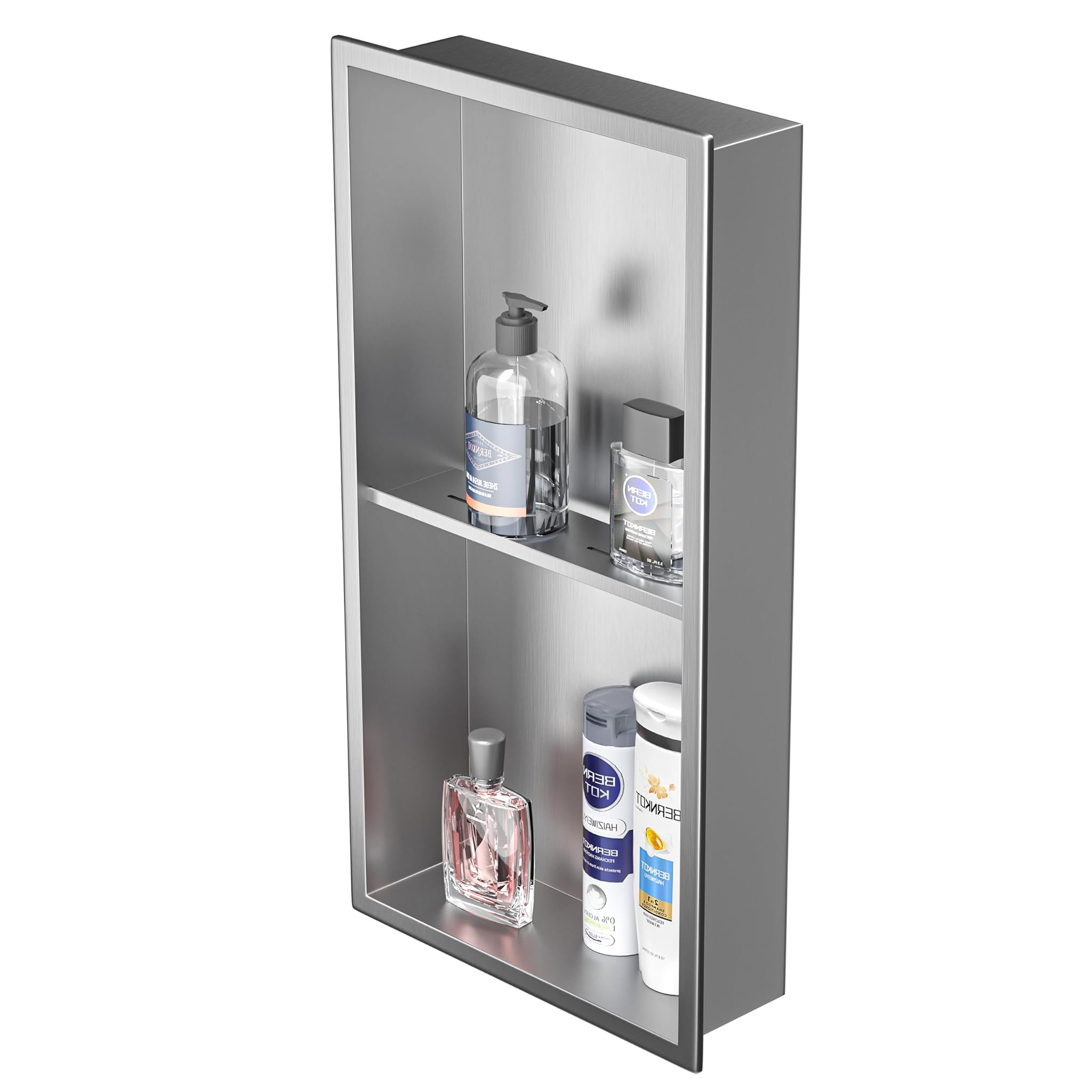 Bernkot Doccia in Acciaio Inox Argento 60 x 30 cm