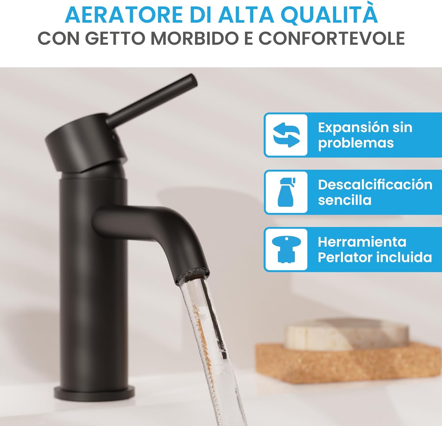 Bächlein Rubinetto Bagno Susara - Miscelatore Monocomando - immagine 2