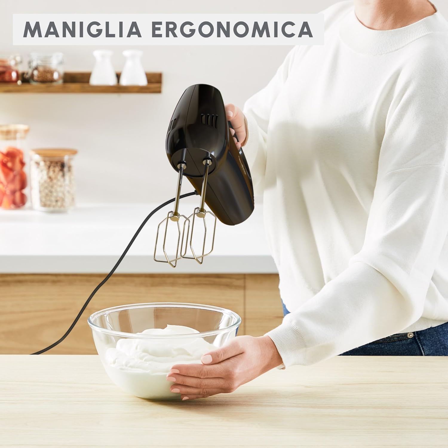 Moulinex Quick Mix Sbattitore Veloce e Potente, Nero - immagine 3