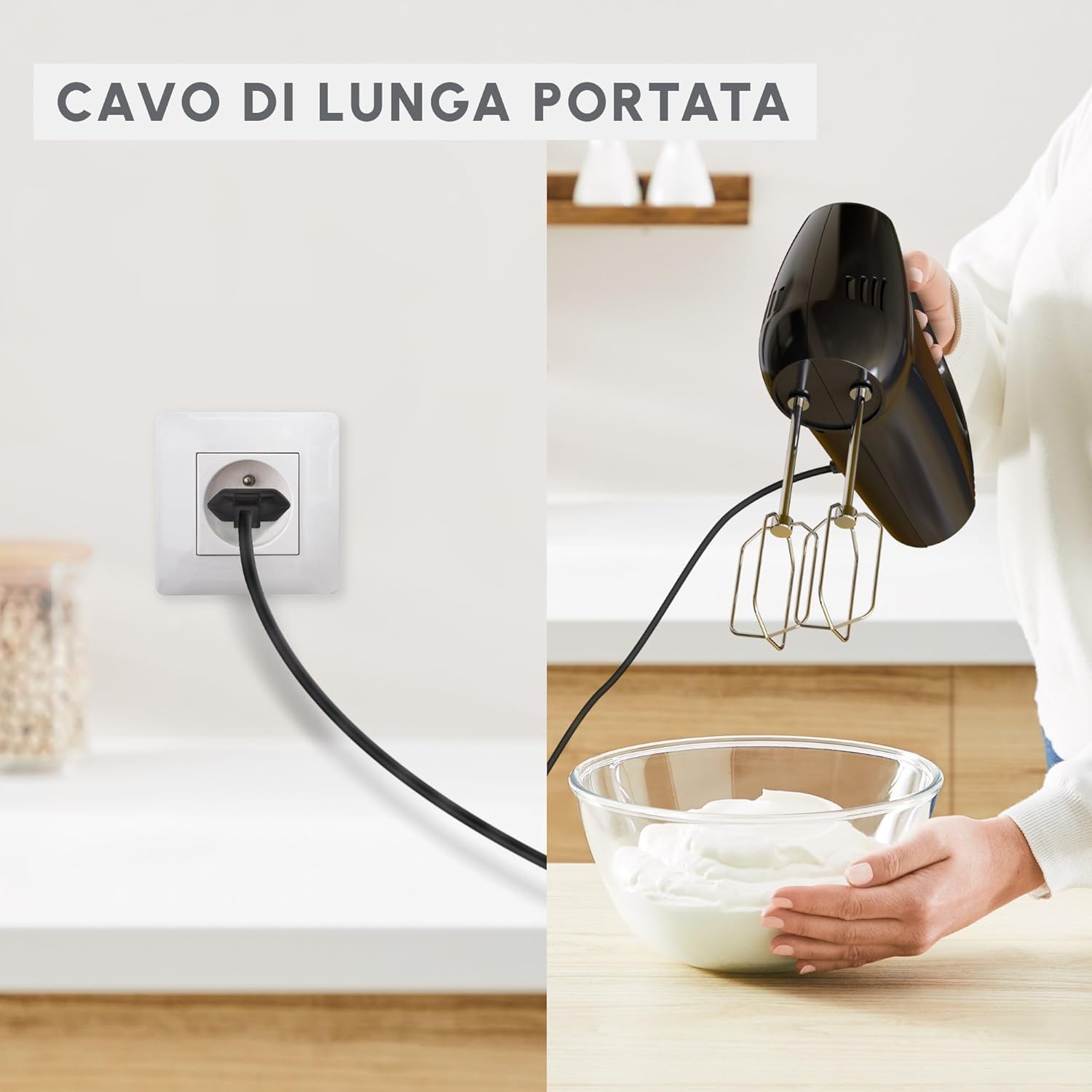 Moulinex Quick Mix Sbattitore Veloce e Potente, Nero - immagine 6