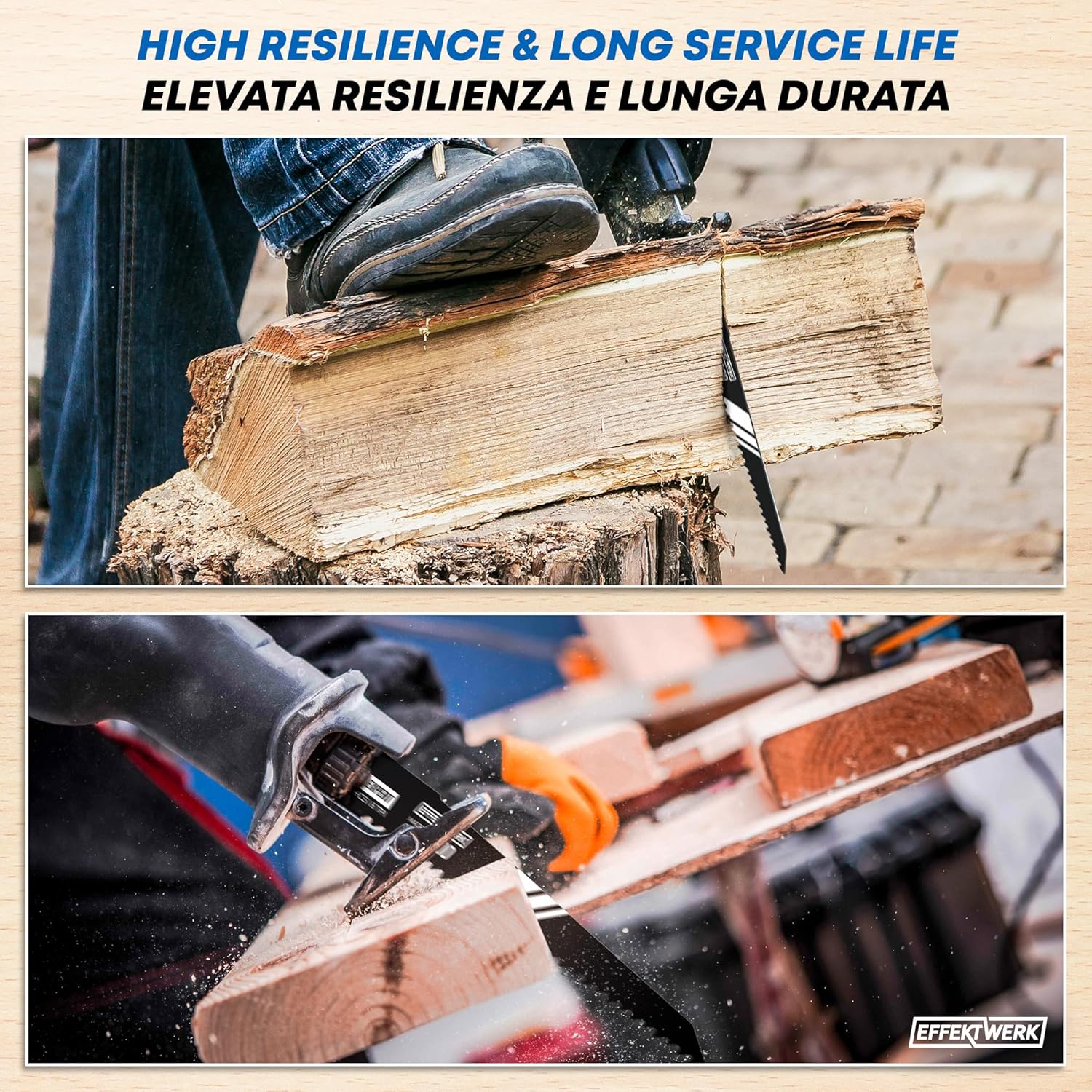 Lame per Sega Alternativa HCS per Legno e Plastica (5 Pezzi) - immagine 3