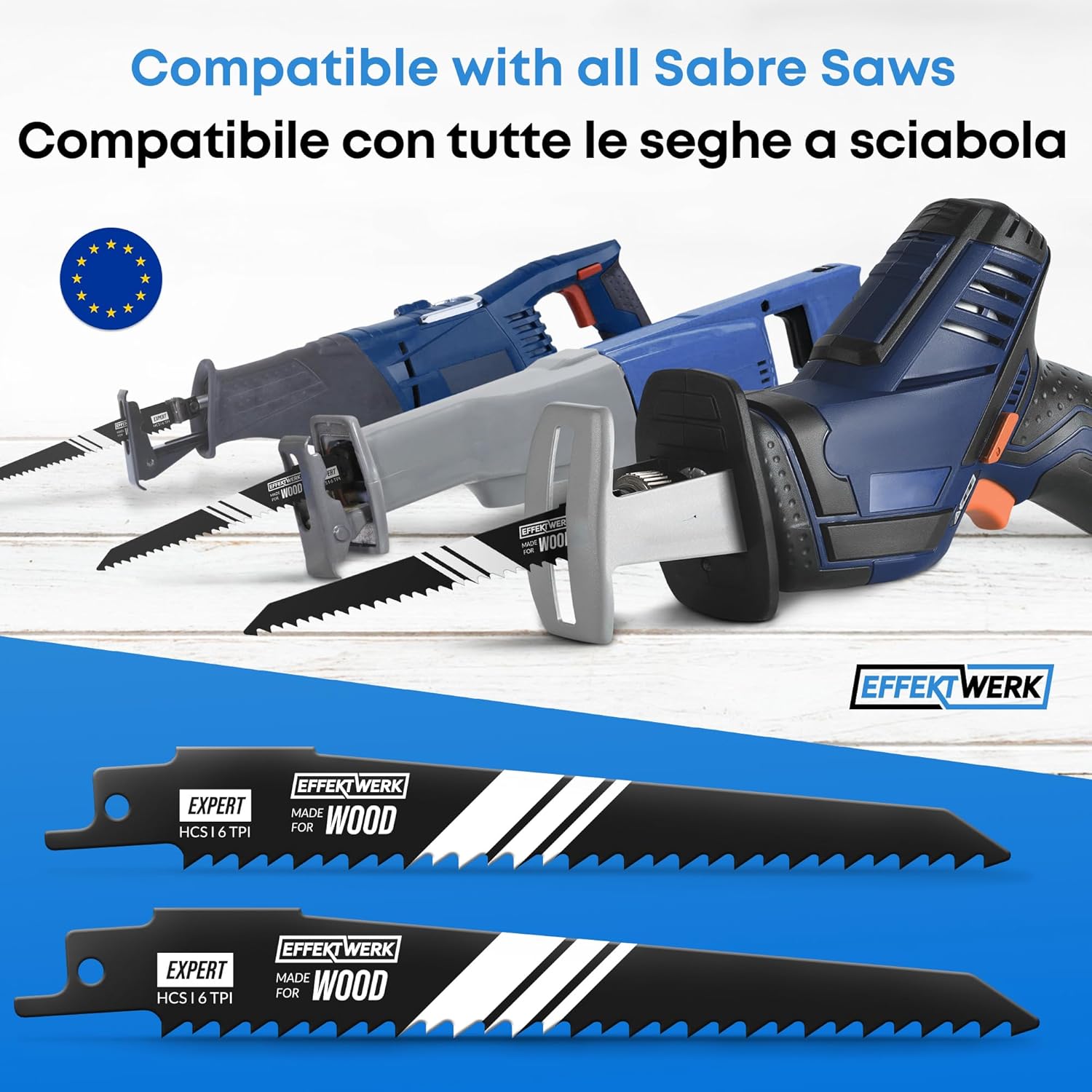 Lame per Sega Alternativa HCS per Legno e Plastica (5 Pezzi) - immagine 6