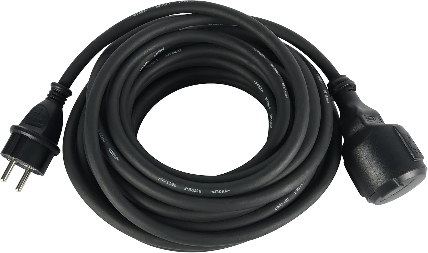 Electraline 01665 Prolunga da Cantiere 10M IP44, Nero - immagine 2