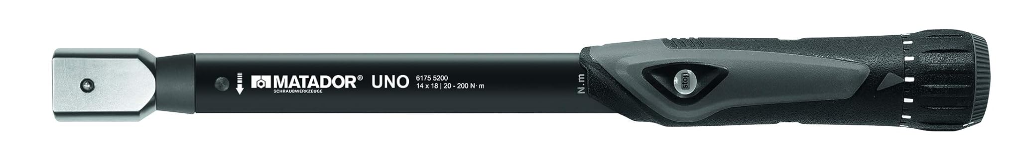 Matador UNO - Chiave dinamometrica, 14 x 18 mm, 40-200 Nm
