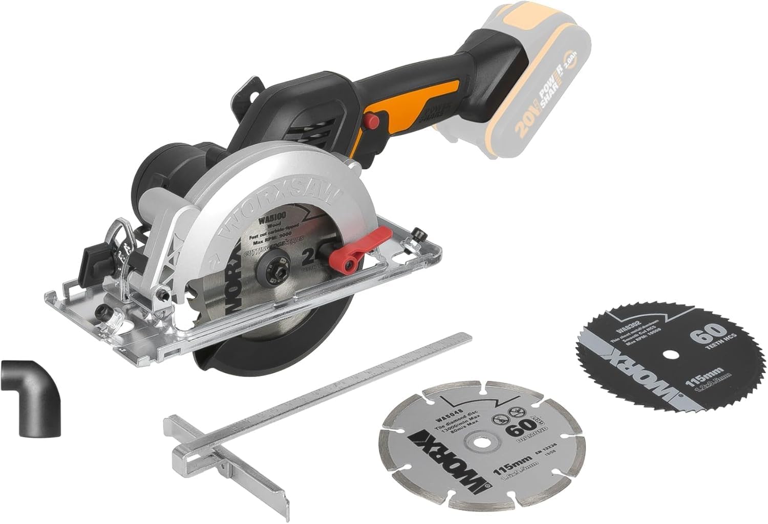 Worx WX531.9 Sega Circolare Compatta ad Immersione
