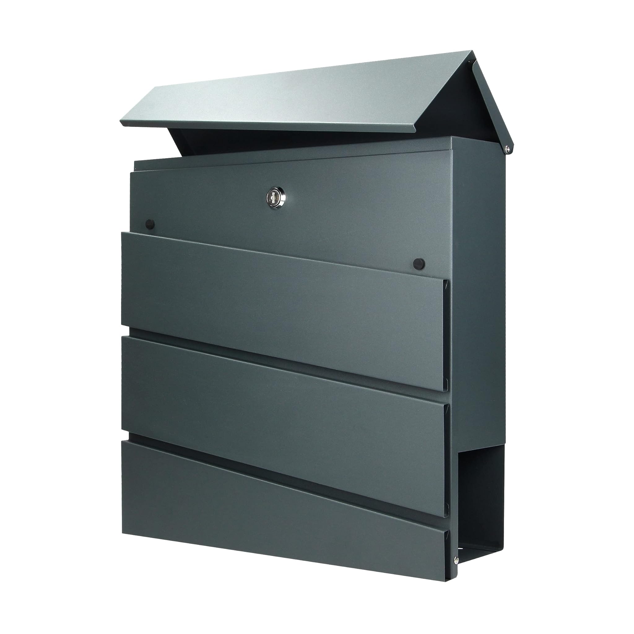 Virone Borneo Mailbox con Portagiornali, Antracite