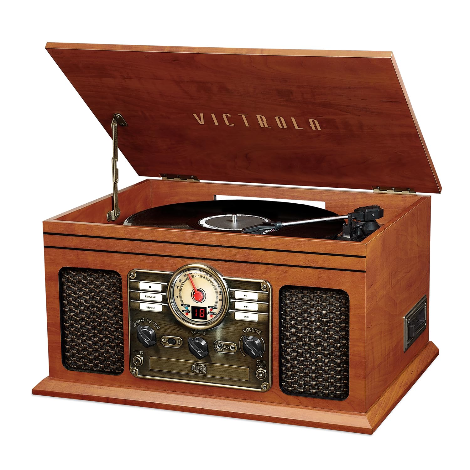Victrola Classic Vynil Music Centre 6-in-1, Mogano