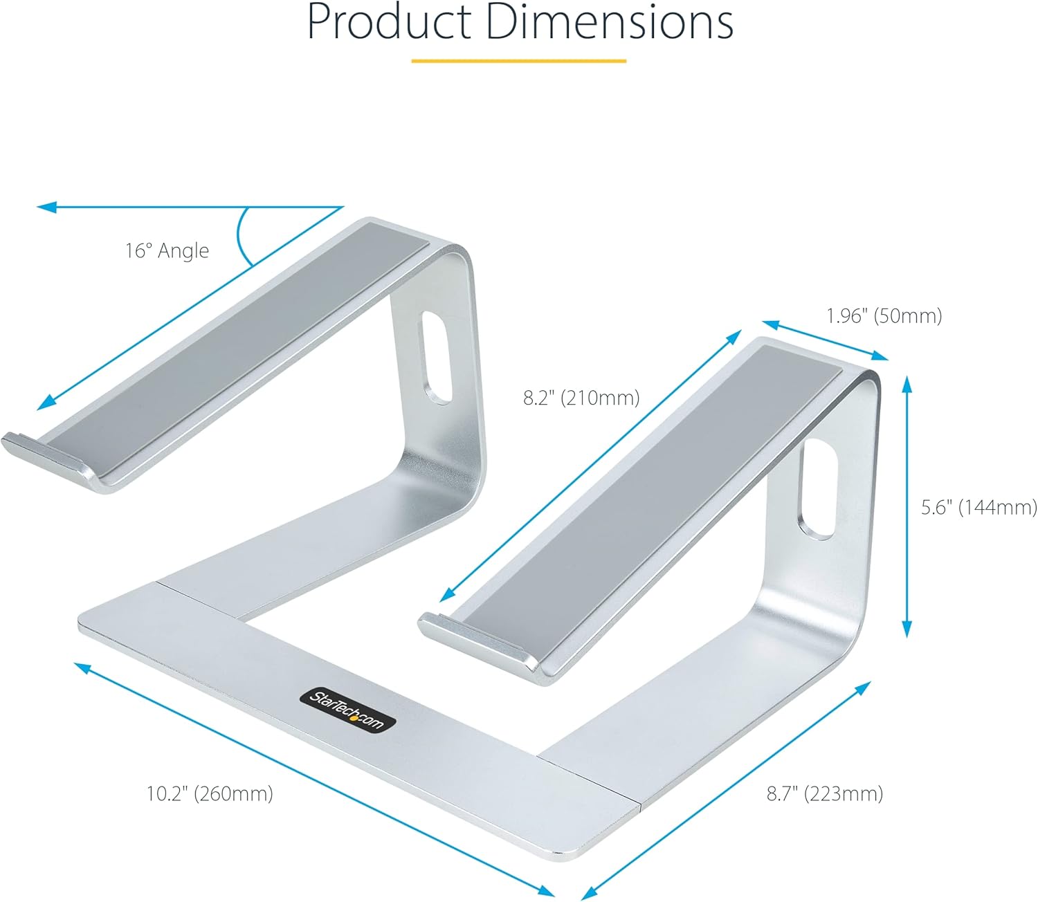 Startech.com Supporto PC Portatile da Scrivania in Alluminio - immagine 5