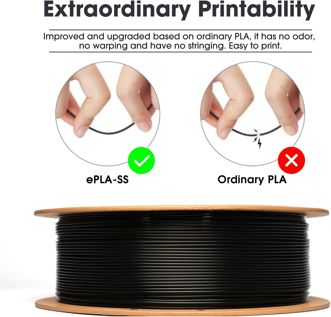 Esun Filamento PLA 1,75 mm per Stampante 3D (2 Bobine) - immagine 3