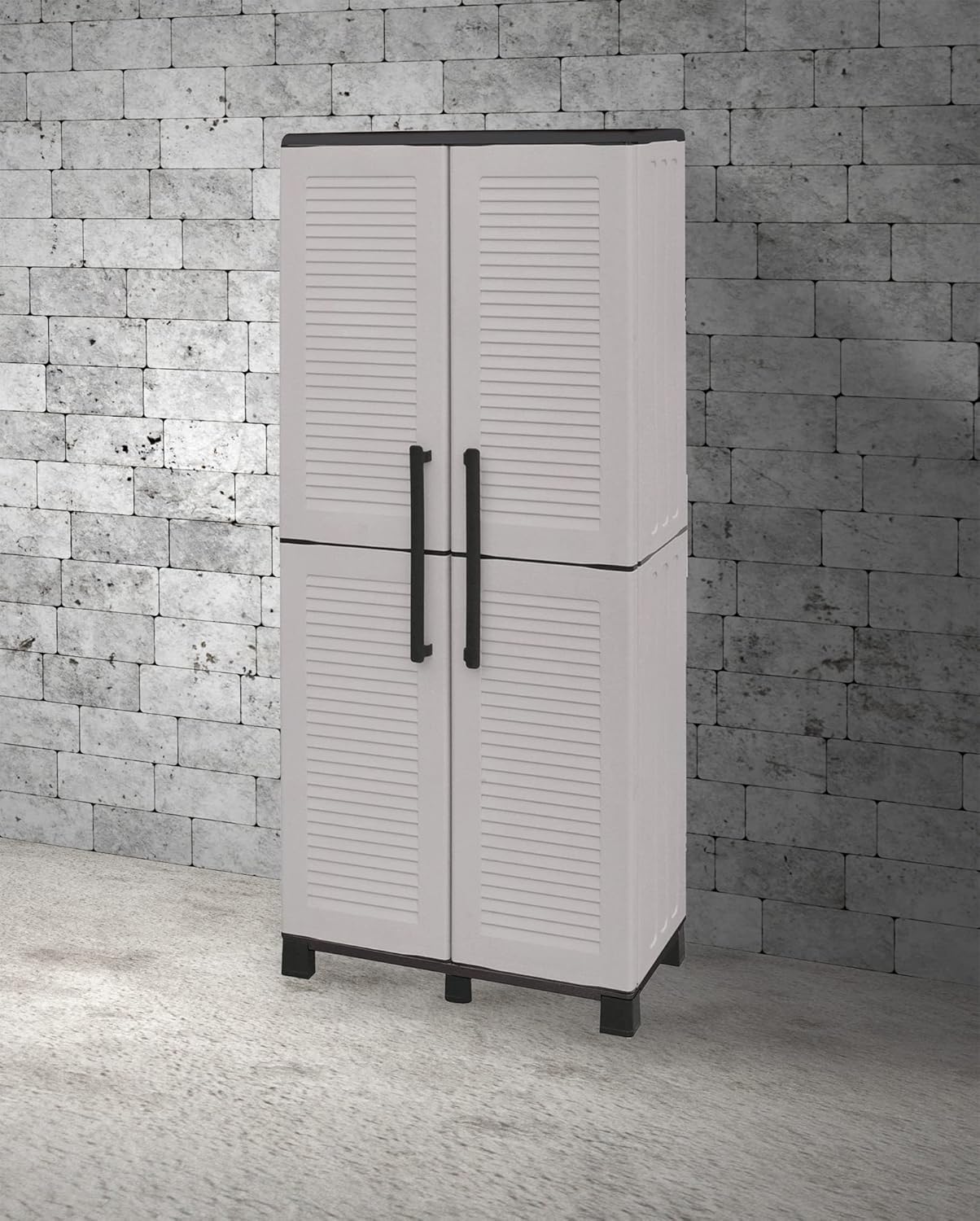 Dmora Armadio Multiuso Carlotta 68x37h169 cm, Grigio - immagine 1