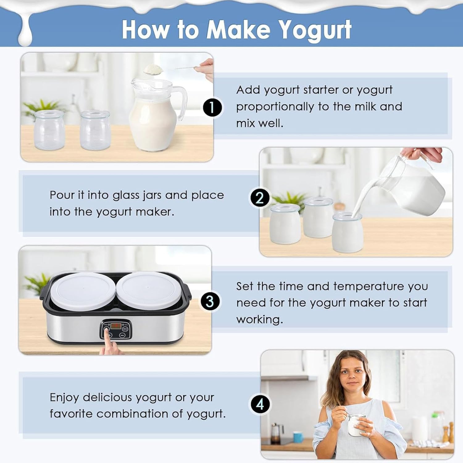 Produttore di Yogurt Digitale Automatico 2L - immagine 8