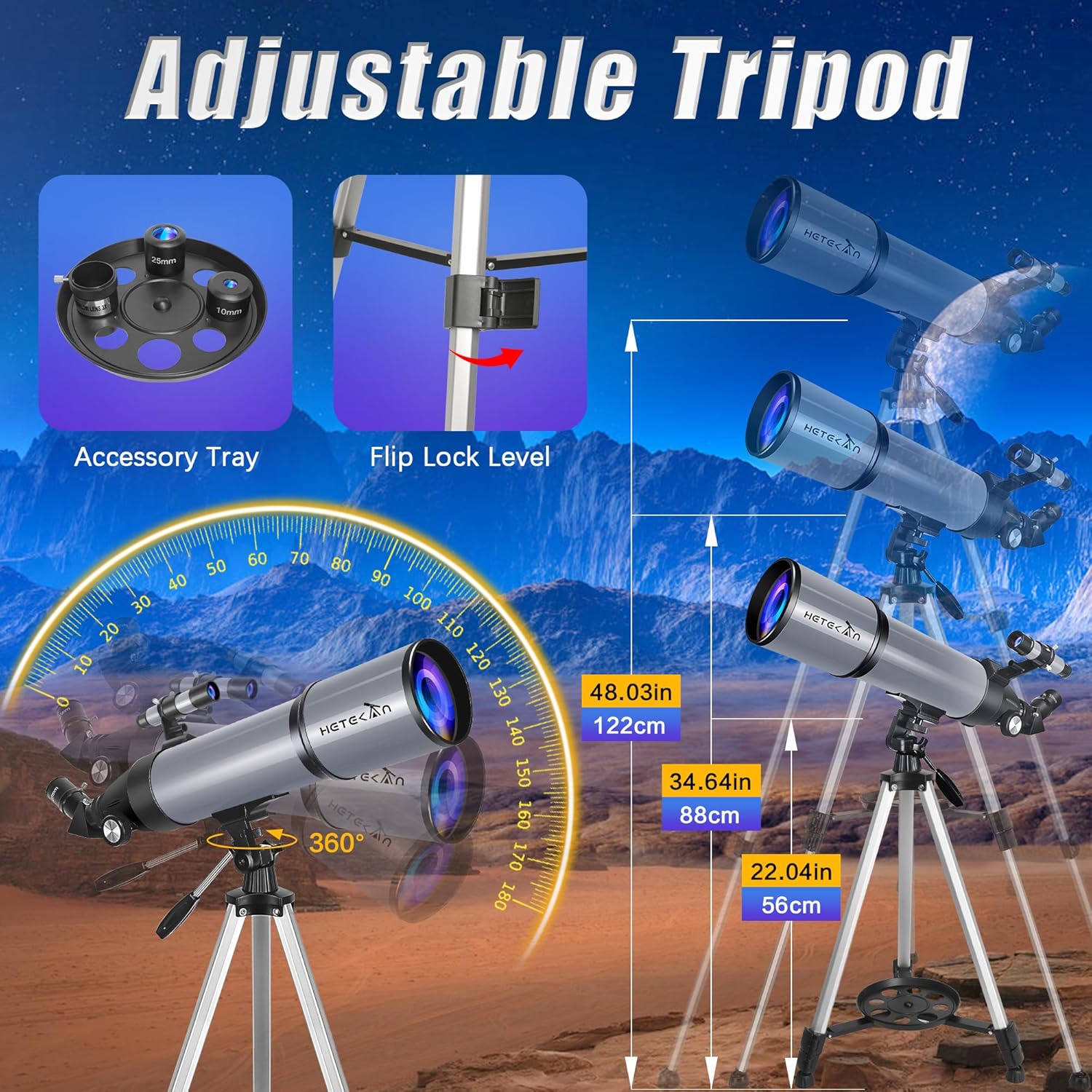 Telescopio Astronomico Professionale 80/600mm - immagine 4