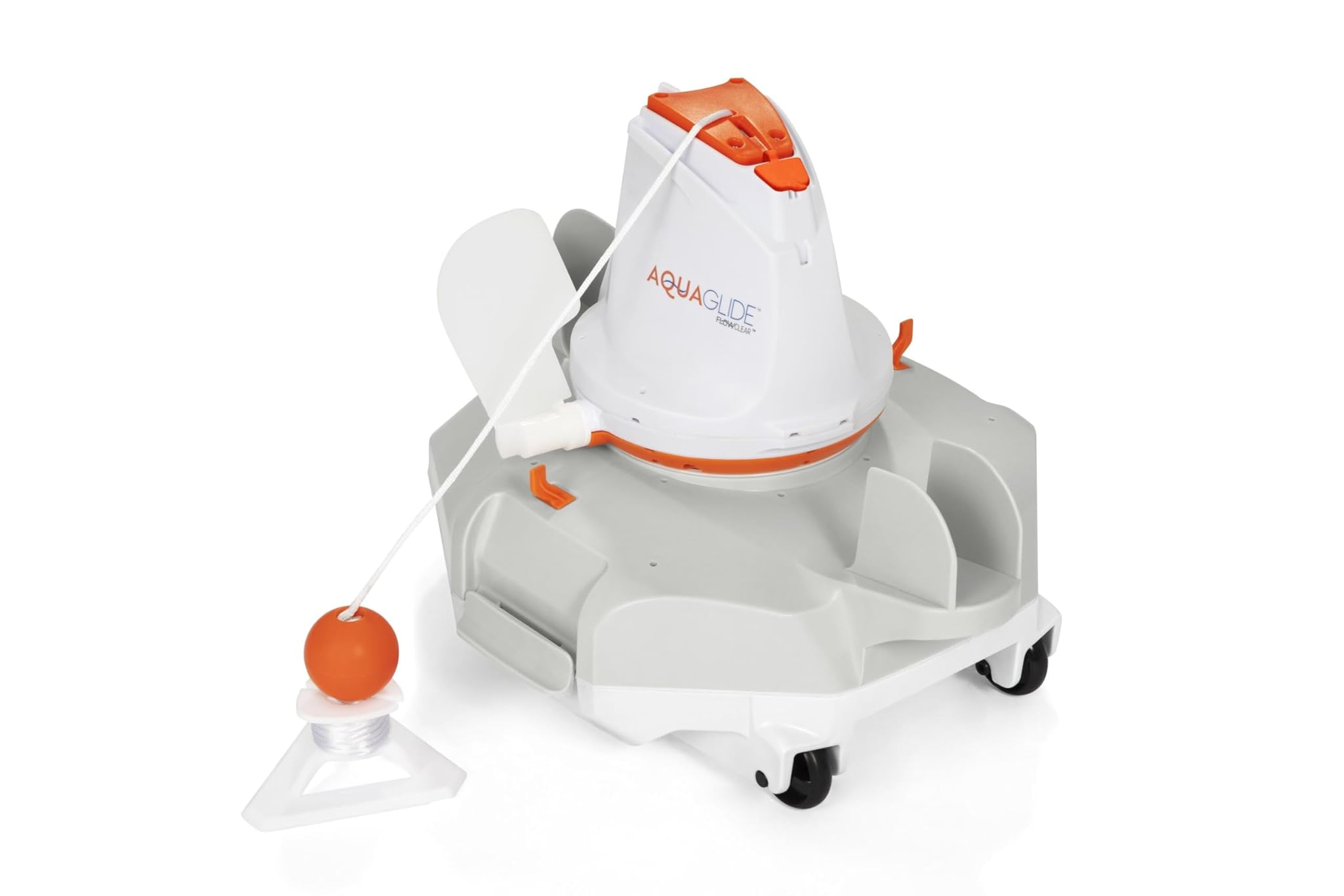 Bestway 58620 Robot Per Pulizia Piscina Aquaglide, Bianco Arancione